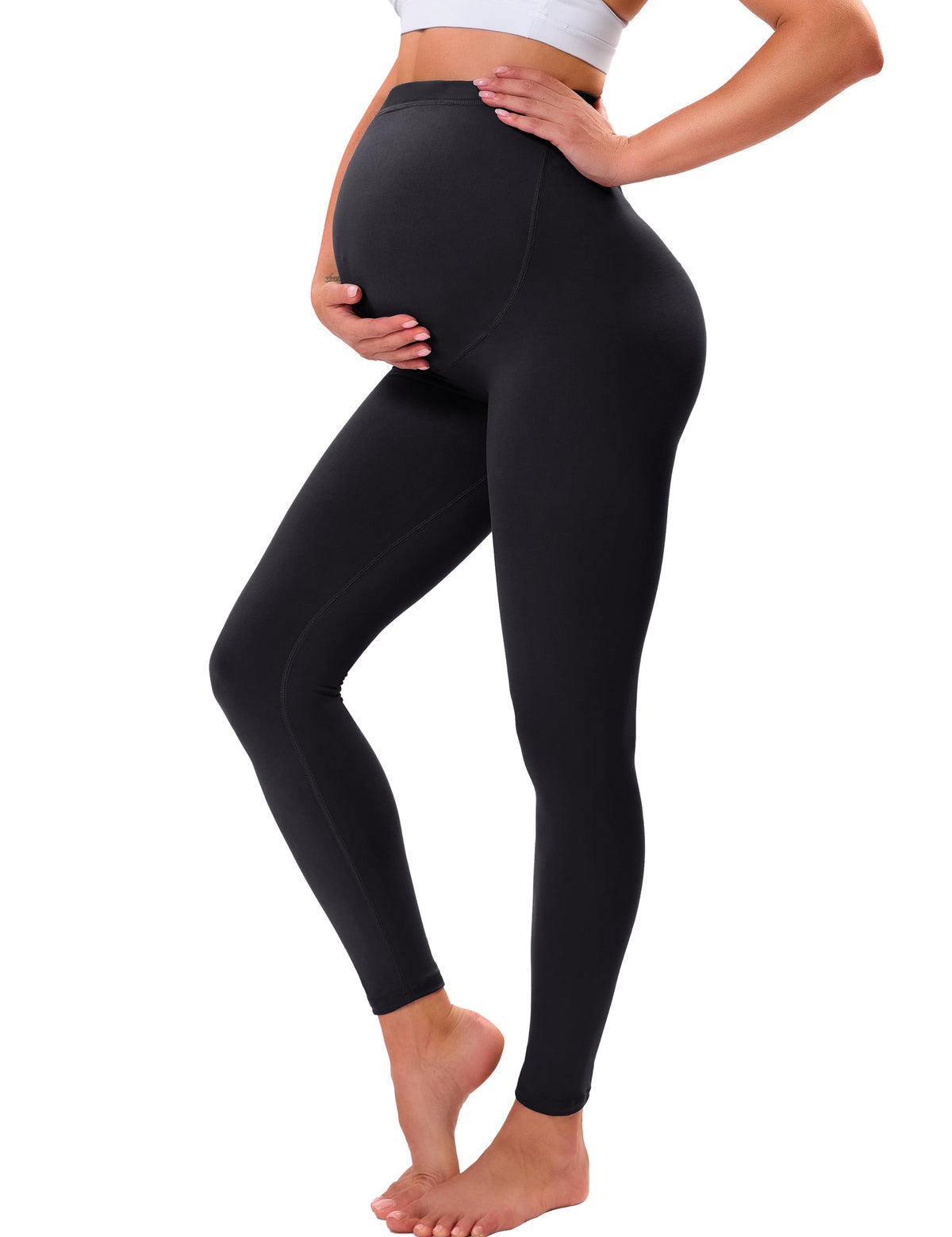 VALANDY Creamlush Over Bump Maternity Leggings for Women