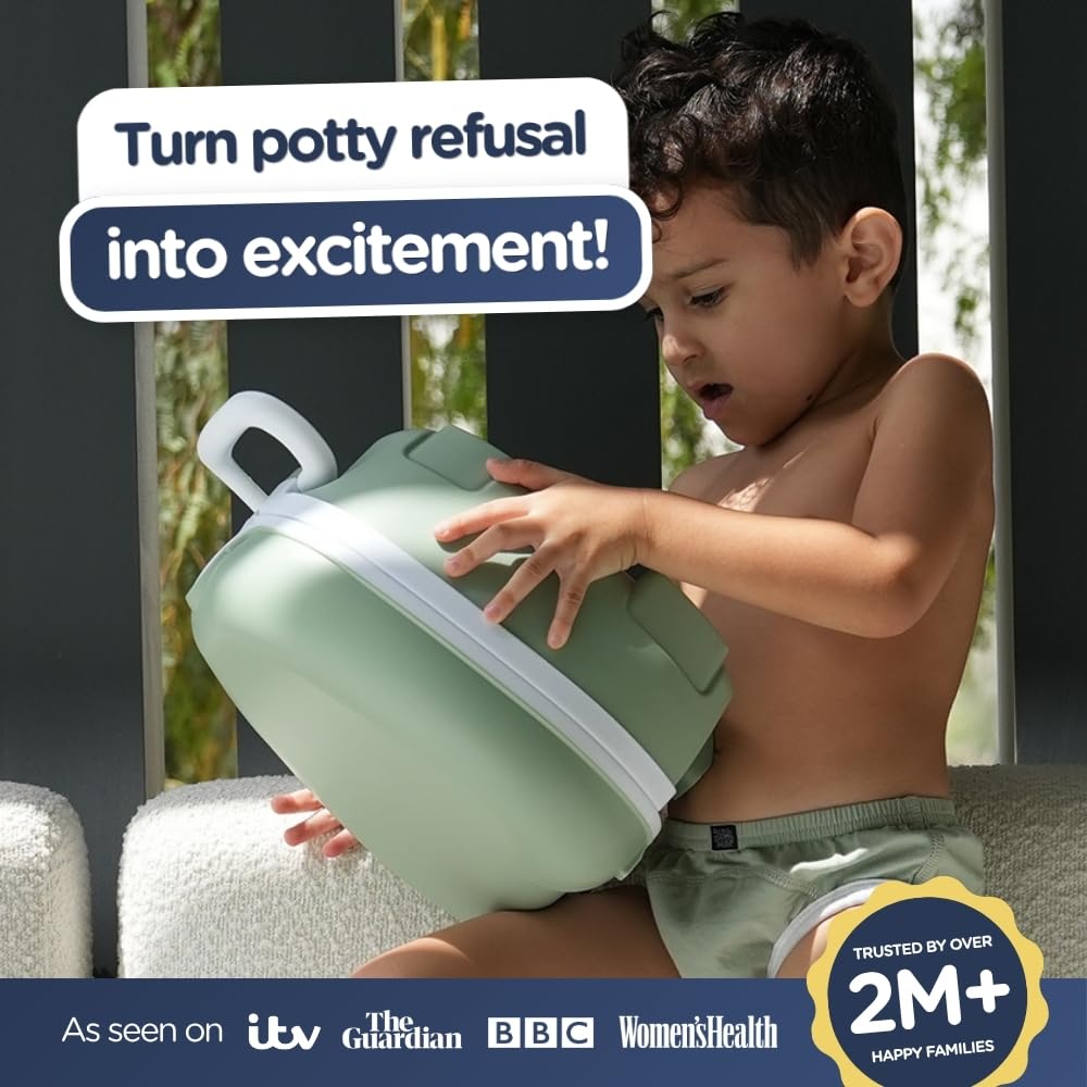 My Carry Potty - Travel Potty, Award-Winning Portable Toddler Toilet Seat for Kids to Take Everywhere (Ladybird)