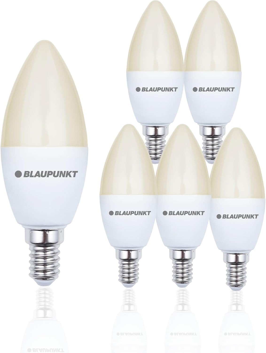 Blaupunkt E14 LED Light Bulb Candle Shape – 10W (Equivalent to 80W - 100W), 820 Lumens, 4000K Neutral White LED – Non‑Dimmable, E14 Screw Base, Energy‑Efficient Home Lighting – Pack of 1