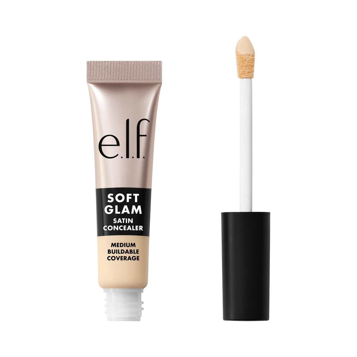 e.l.f. Soft Glam Satin Concealer, Medium Coverage for Blemishes & Under-Eye, Crease-Resistant, Long-Lasting, Vegan & Cruelty-Free, 10 Fair Cool