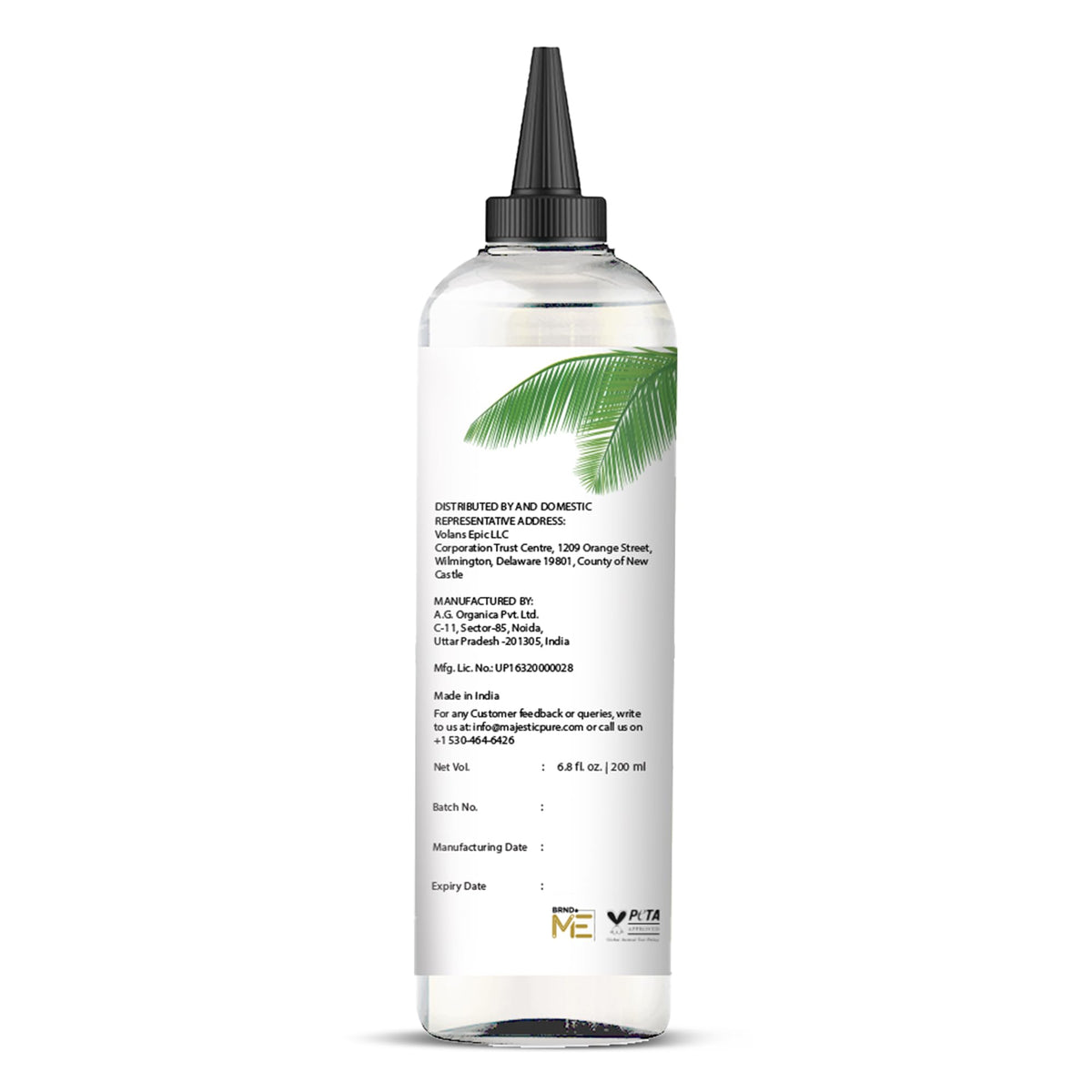 Majestic Pure Vitamin E Oil 100% Pure and Natural Oil - 236 ml