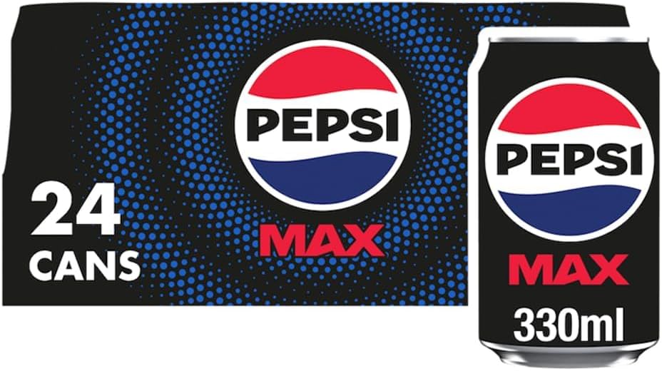 Pepsi Max Cola | 330ml Can | 24 Pack