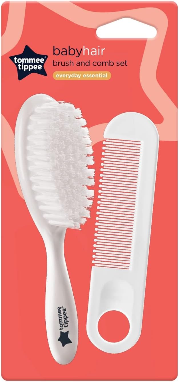 Tommee Tippee Essential Basics Brush and Comb Set White