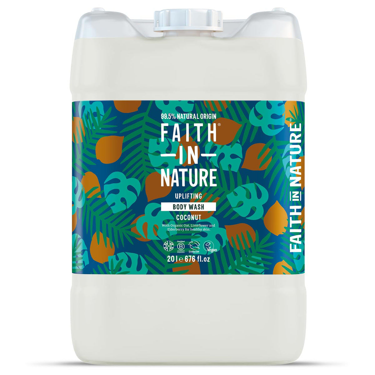 Faith In Nature Natural Fragrance Free Body Wash, Sensitive, Vegan and Cruelty Free, No SLS or Parabens, 400 ml