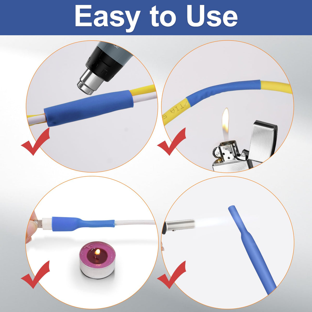 ASHINER Clear Heat Shrink Tubing Kit - 580Pcs EVA Material in 11 Sizes - Ideal for Electrical Insulation, Repairs, and Wire Connectors with User-Friendly Design and Storage Case