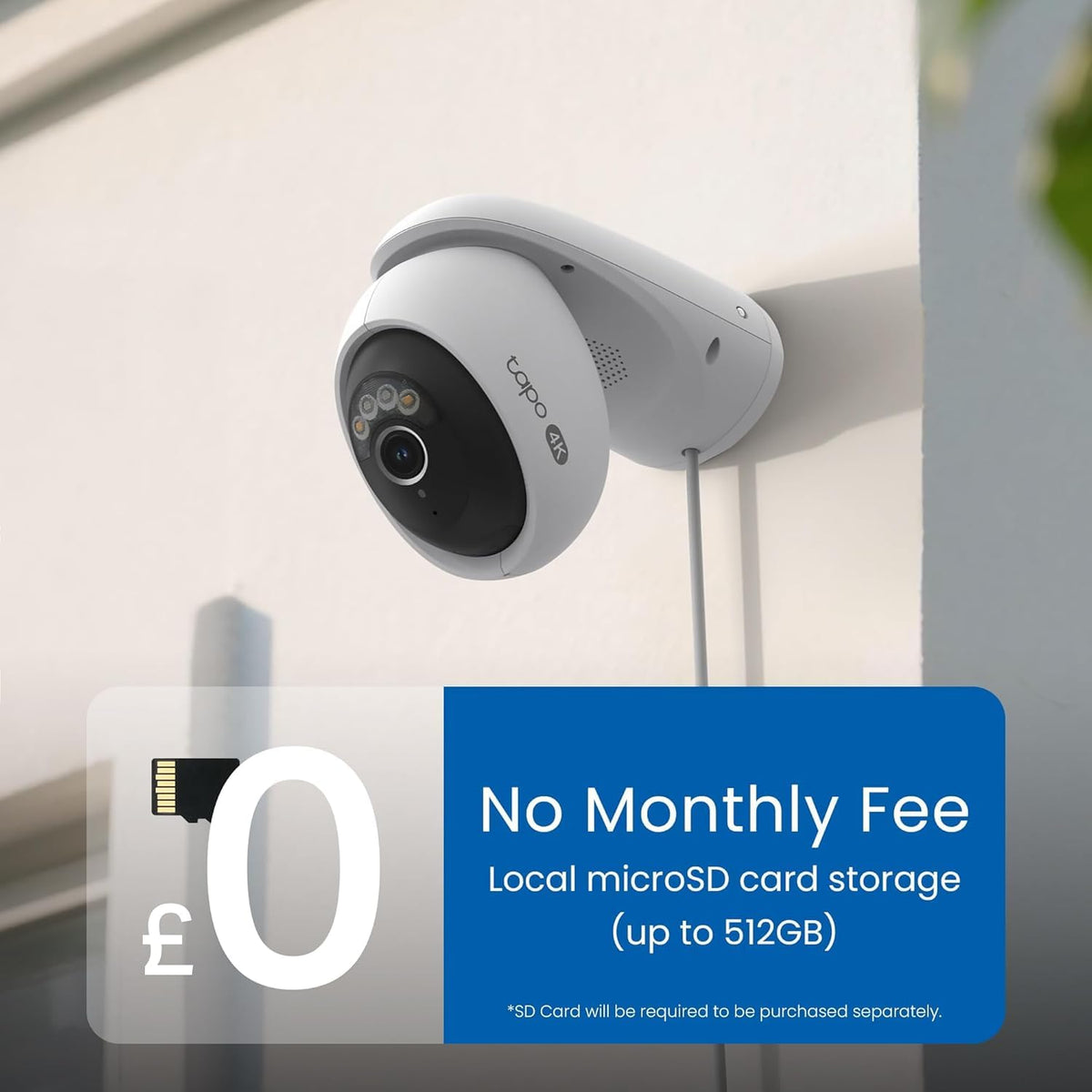 Tapo TP-Link C500 Outdoor Wi-Fi Security Camera, 360° FHD 1080P with Night Vision, Two-Way Audio, Cloud Video Recording, Works with Alexa