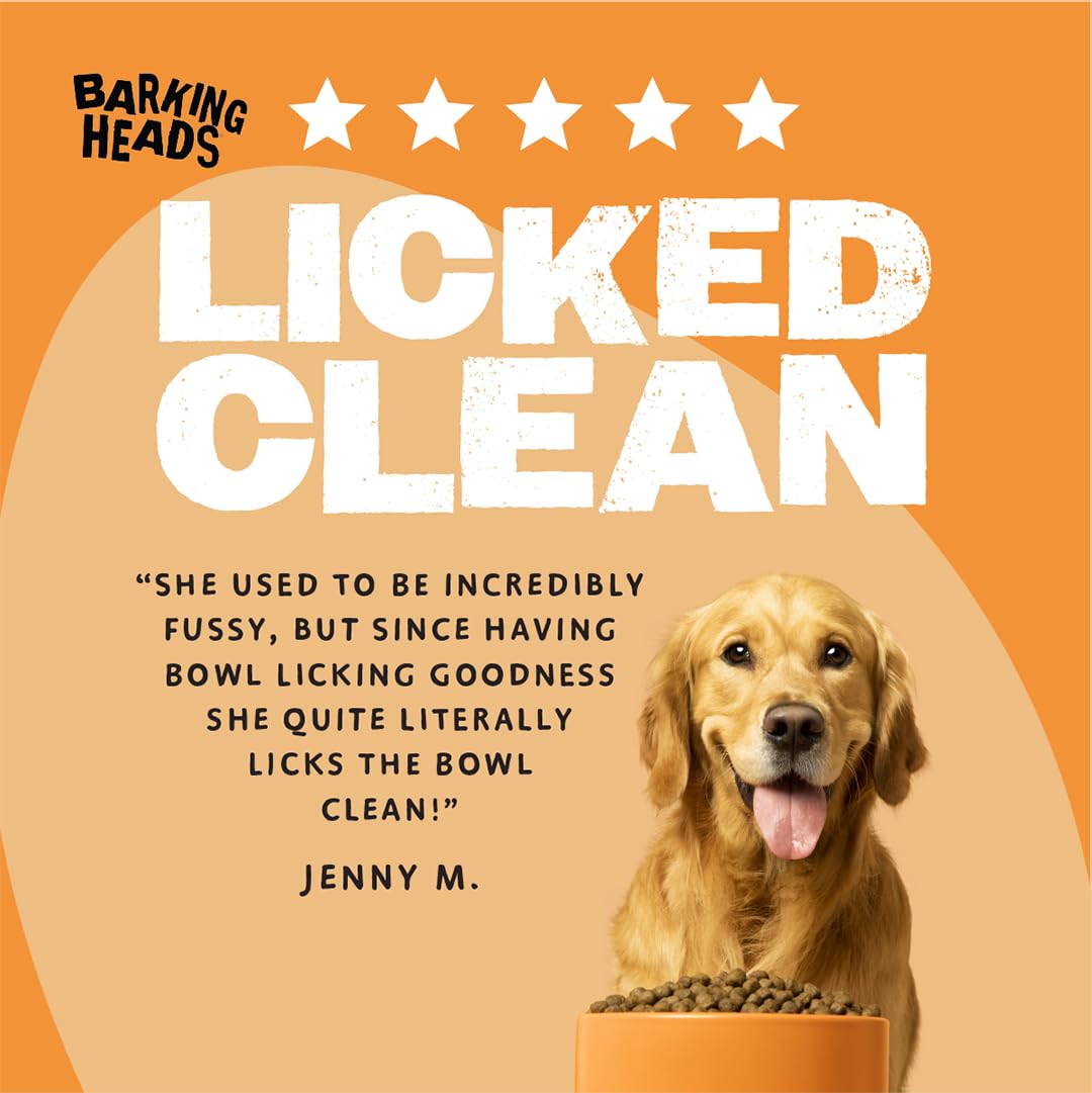 Barking Heads Adult Dog Food Wet Pouches Variety Pack Natural & Grain-Free with No Artificial Flavours Plus Added Vitamins & Minerals 6 x 300g