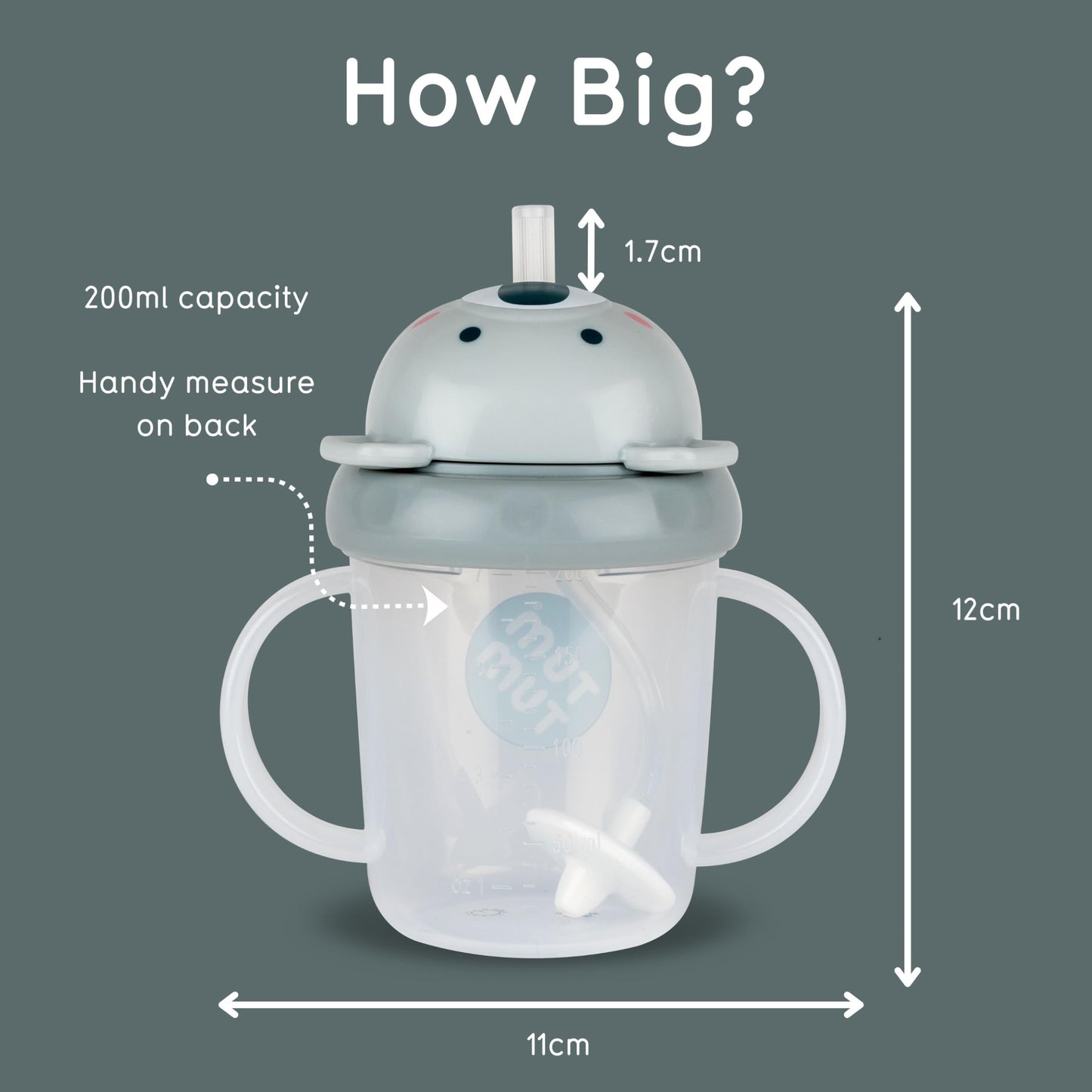 TUM TUM Tippy Up Free Flow Sippy Cup (No Valve), Sippy Cup for Toddlers, 200ml, BPA Free (Betsy Bear S3)