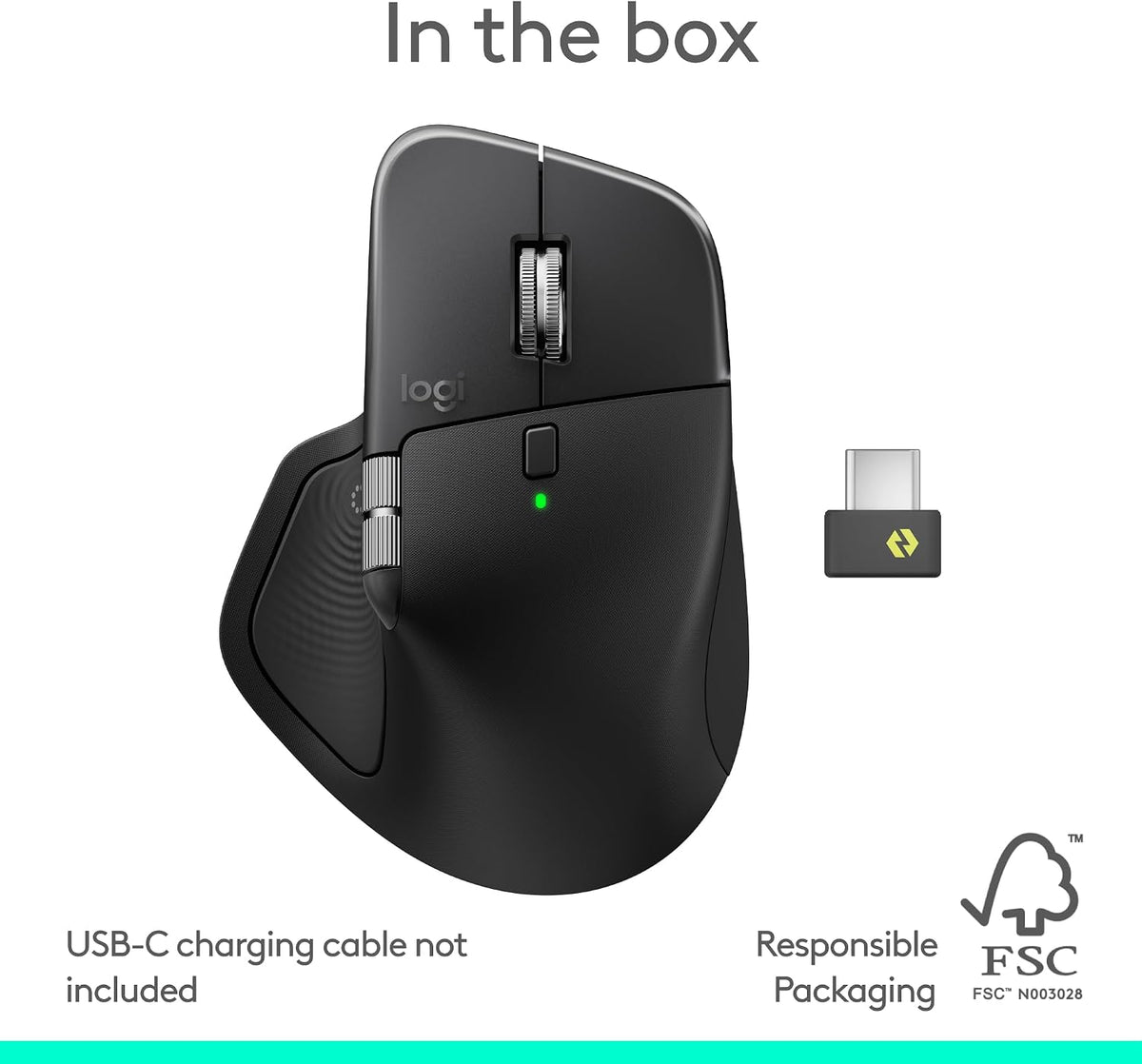 Logitech MX Master 4, Ergonomic Wireless Mouse