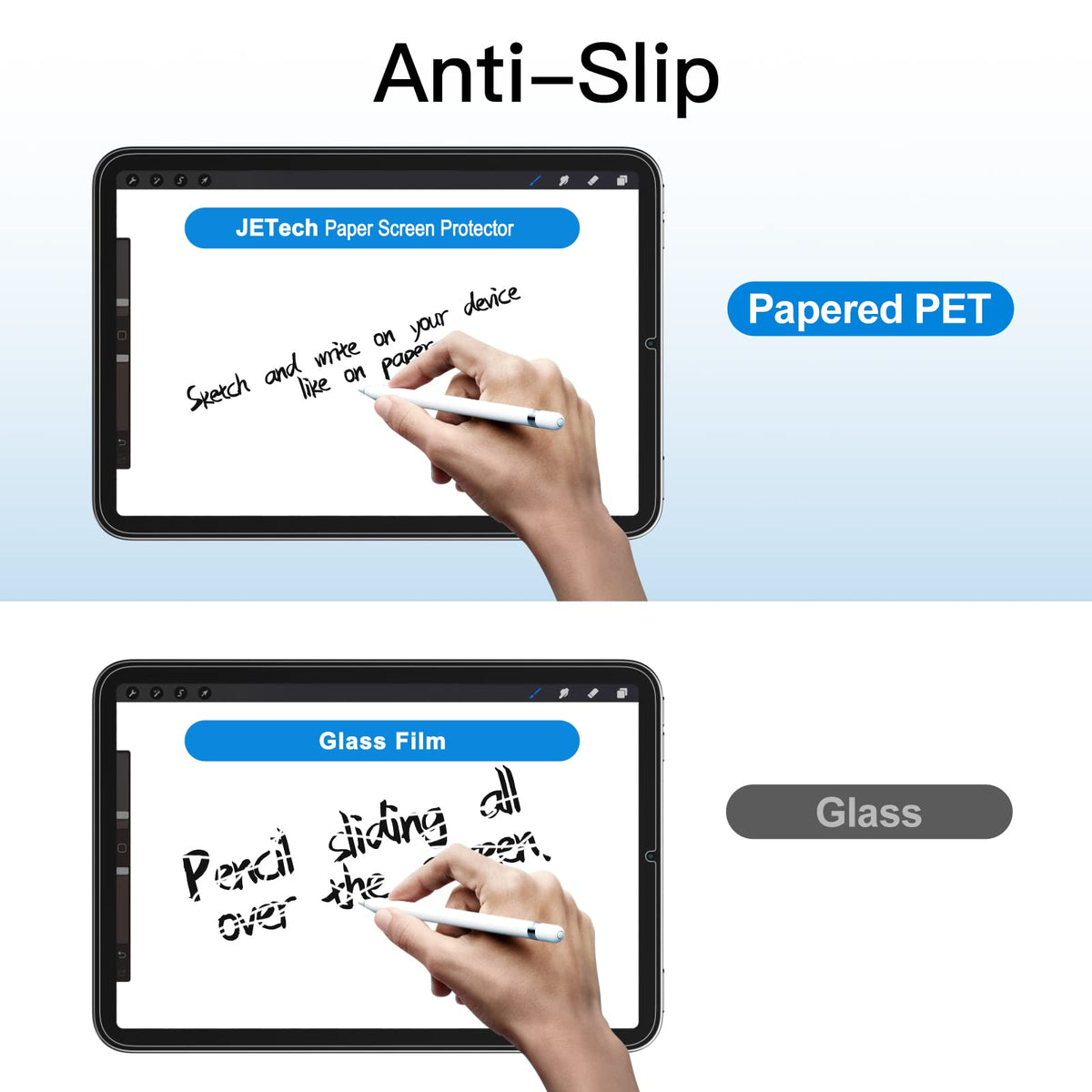 JETech Paper Matte Screen Protector for iPad (A16) 11th/10th Gen, 1-Pack