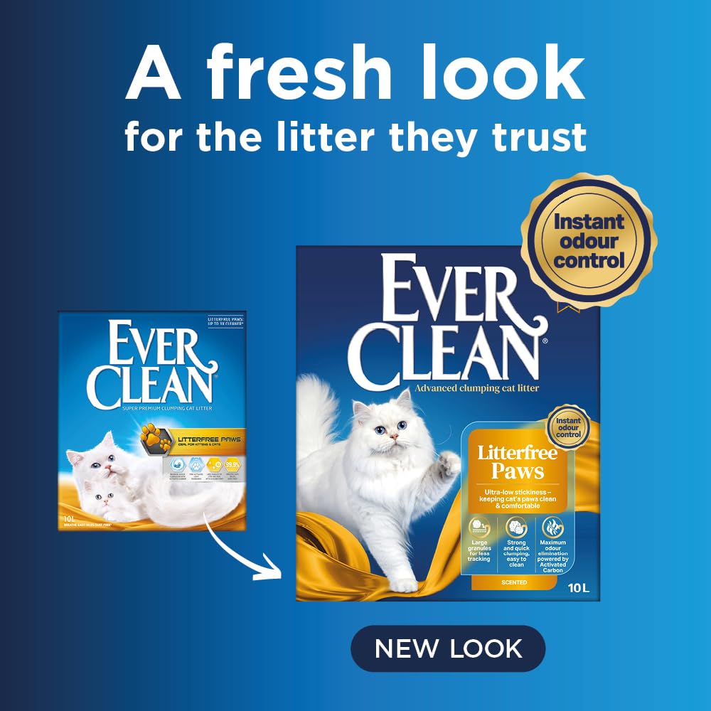 Ever Clean Clumping Cat Litter, Multiple Cat, Scented for long-lasting freshness, Unbeatable Clumping Strength, 10L