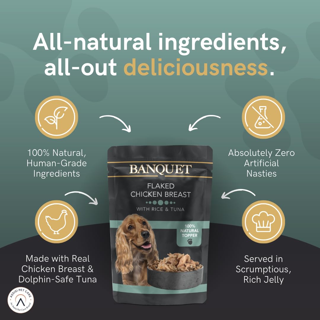 HiLife Banquet Adult Wet Dog Food, Mixed Multipacks Classic Collection & Supreme Selection, Made with 100% Natural Ingredients (36 Pouches x 100g)