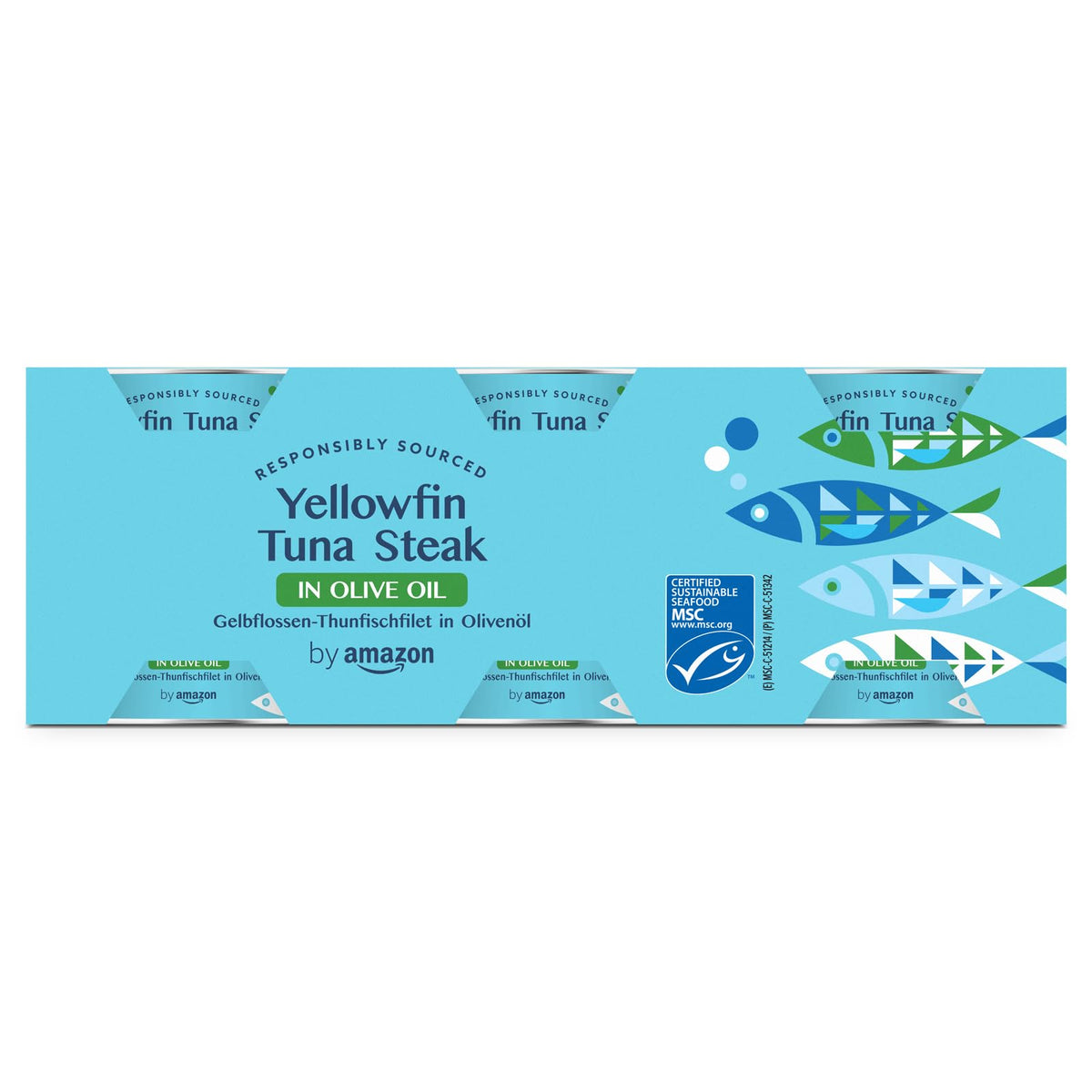 by Amazon MSC Skipjack Tuna Chunks in Spring Water, 4x145g