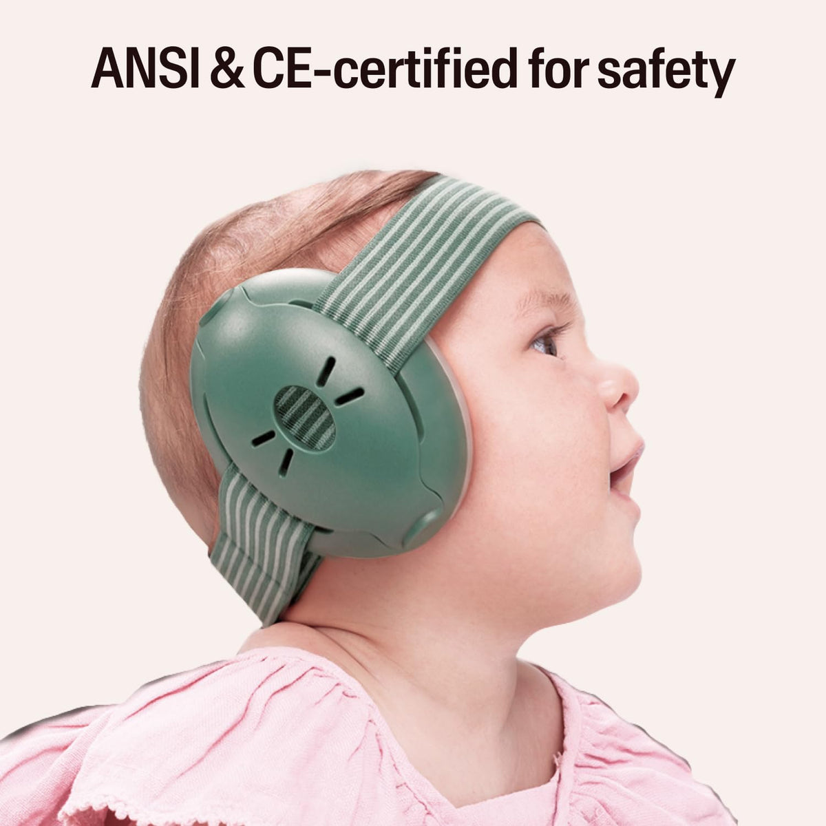 Alpine Muffy Baby Comfort Ear Defenders, Adjustable up to 48 months, Green