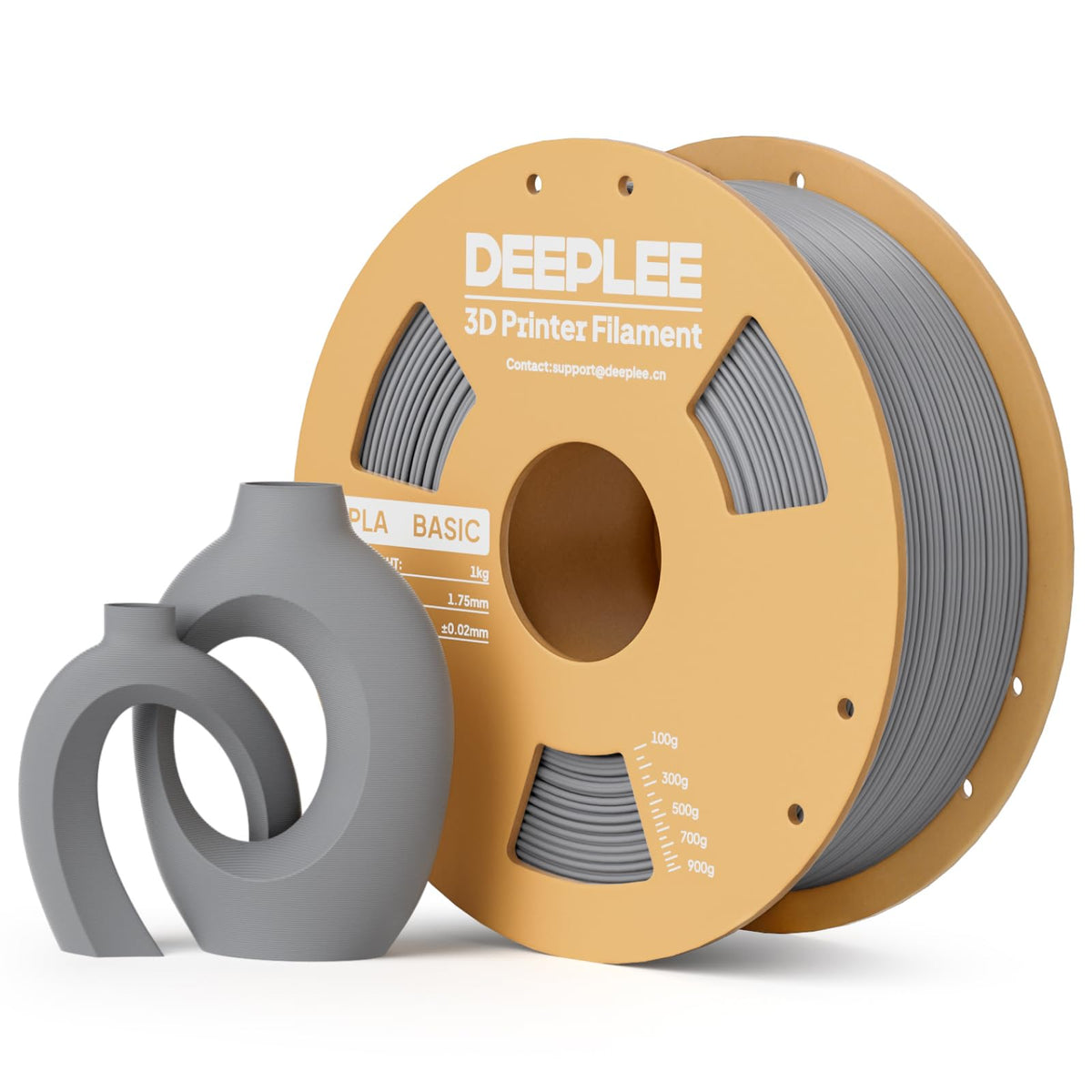 DEEPLEE PLA Filament 1.75mm, Basic 3D Filaments Beige 1kg