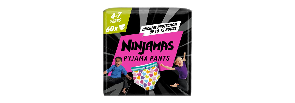 Pampers Ninjamas Boys Pyjama Pants, 54 Count, Age 8-12 Years