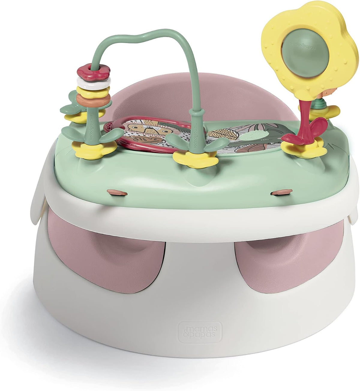 Mamas & Papas Baby Snug Floor Seat and Activity Tray - Blossom (Pink)