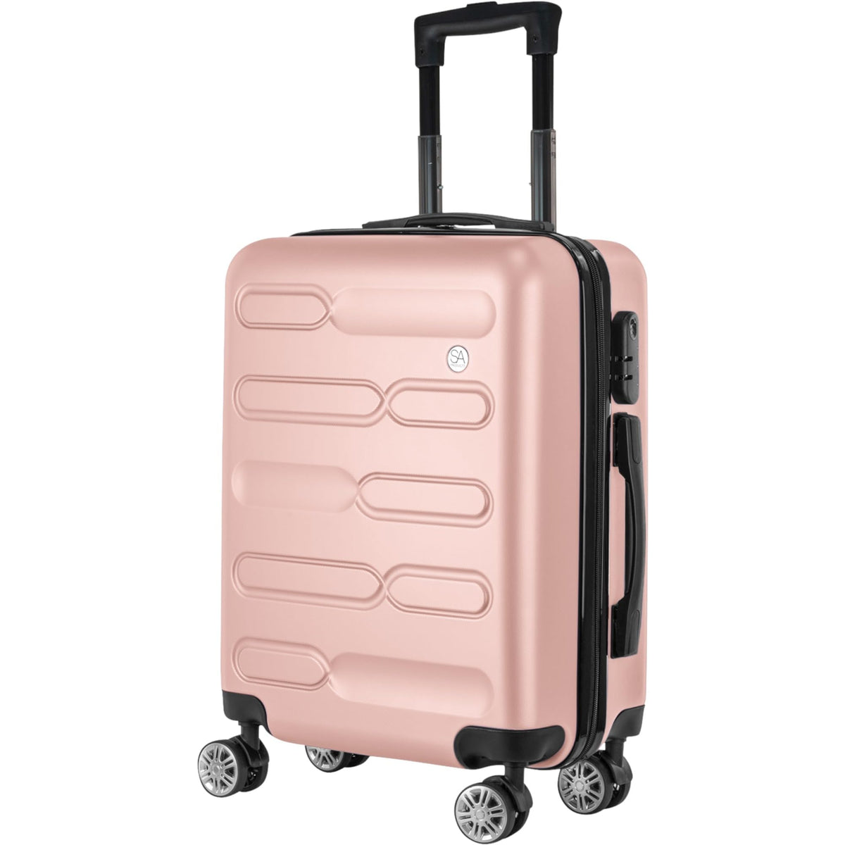 SA Products Cabin Suitcase - 34L Carry On Hard Shell Bag - 55x40x20 - Grey