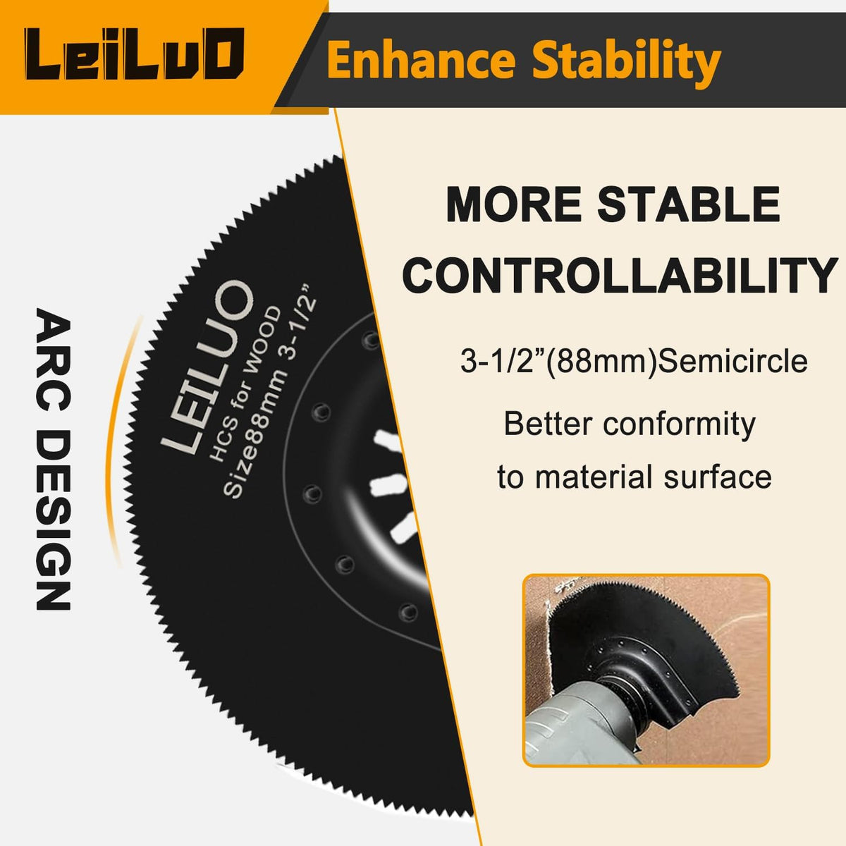 LEILUO 6Pcs Multitool Hook Blade, Multi Tool Hook Knife Blade Set
