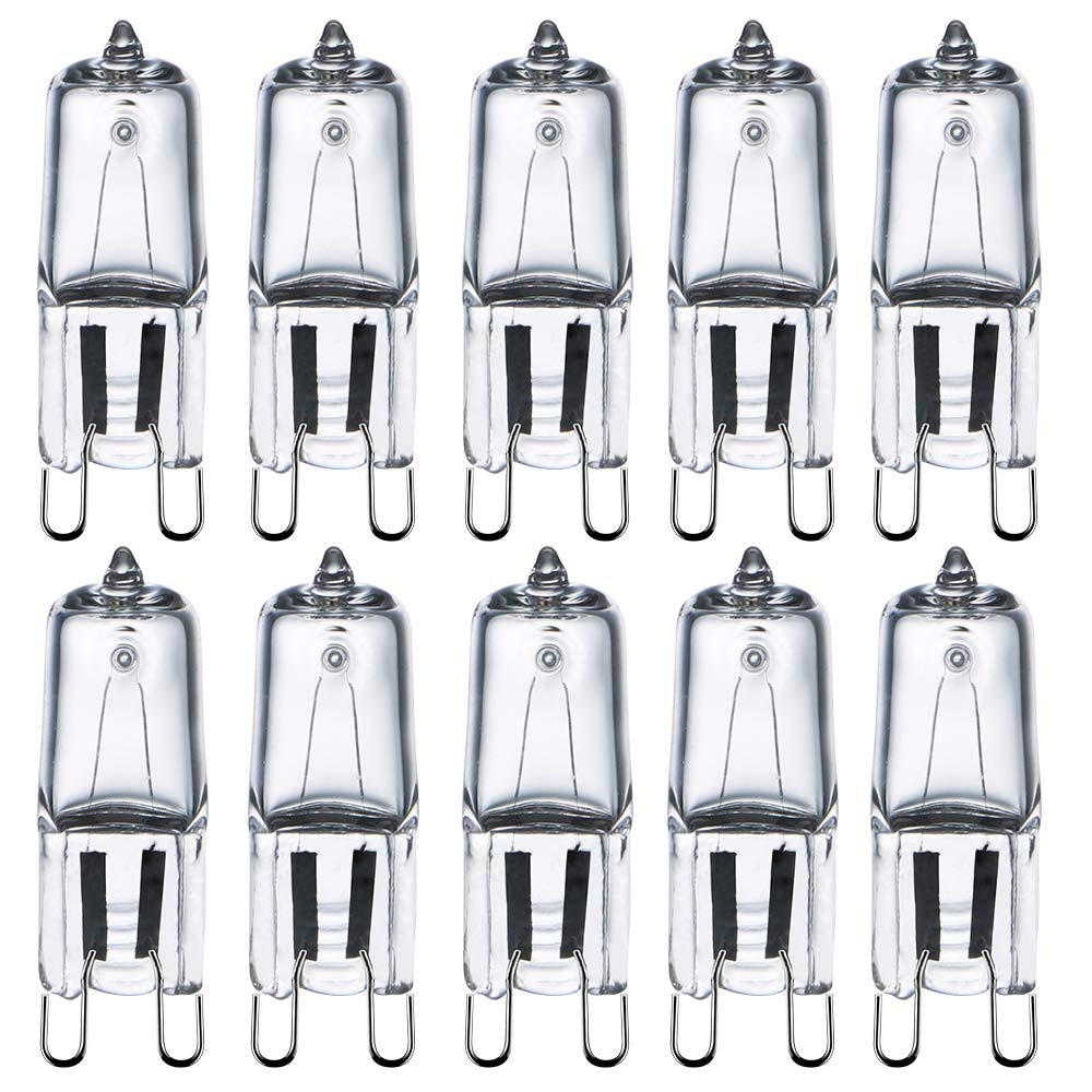 5Pack G9 Halogen Bulbs 230V 33W (34W) 2800K Warm White 450lm Clear G9 Capsule Bulb Dimmable