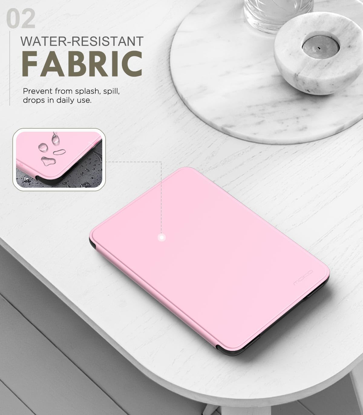 MoKo Case for 6" Amazon Kindle Basic 11th Gen 2024/2022, Matcha