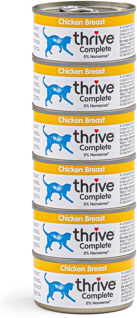 Thrive Complete Chicken Breast Wet Cat Food – Adult & Senior – 6 x 75g Cans