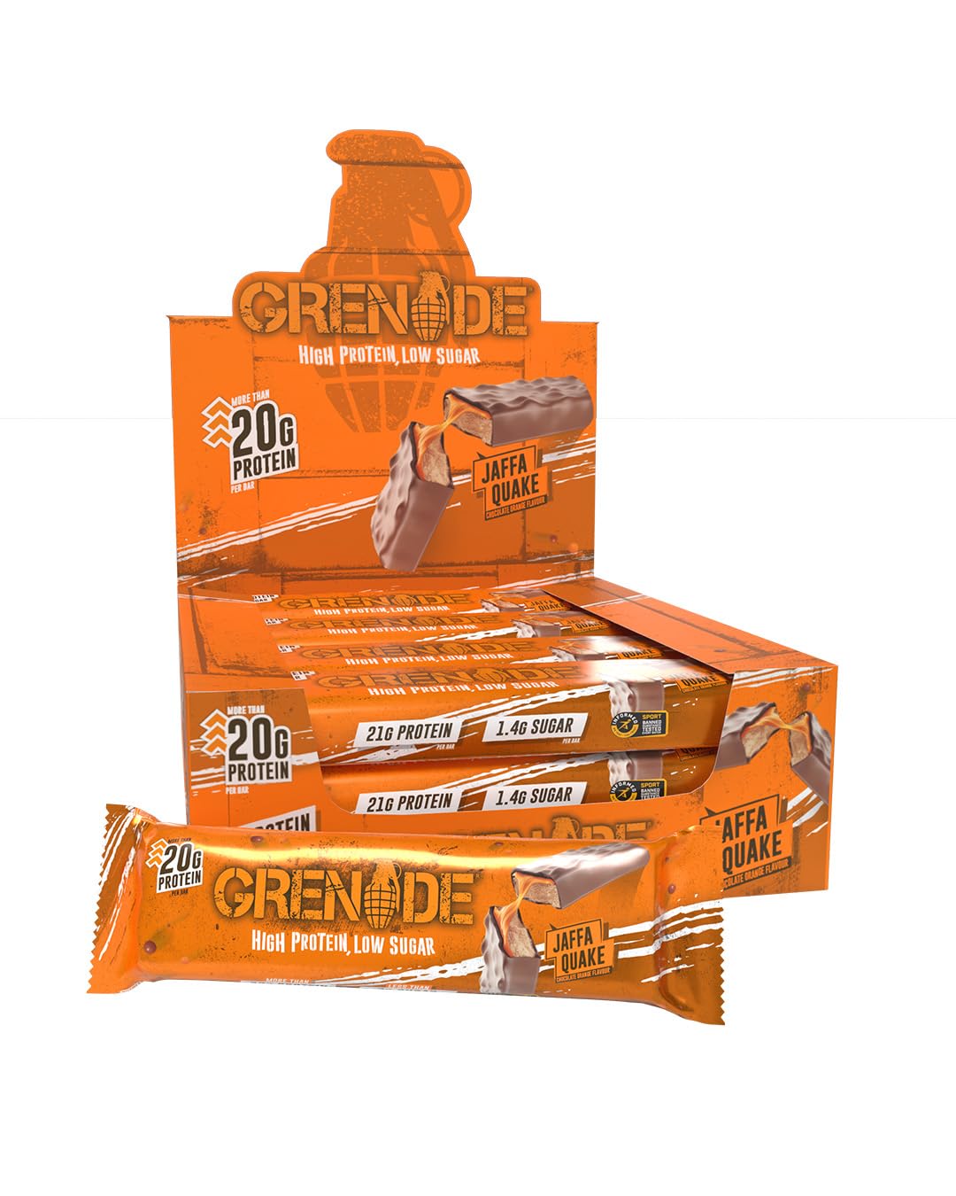 Grenade Chocolate Chip Salted Caramel Protein Bars, 12 x 60 g