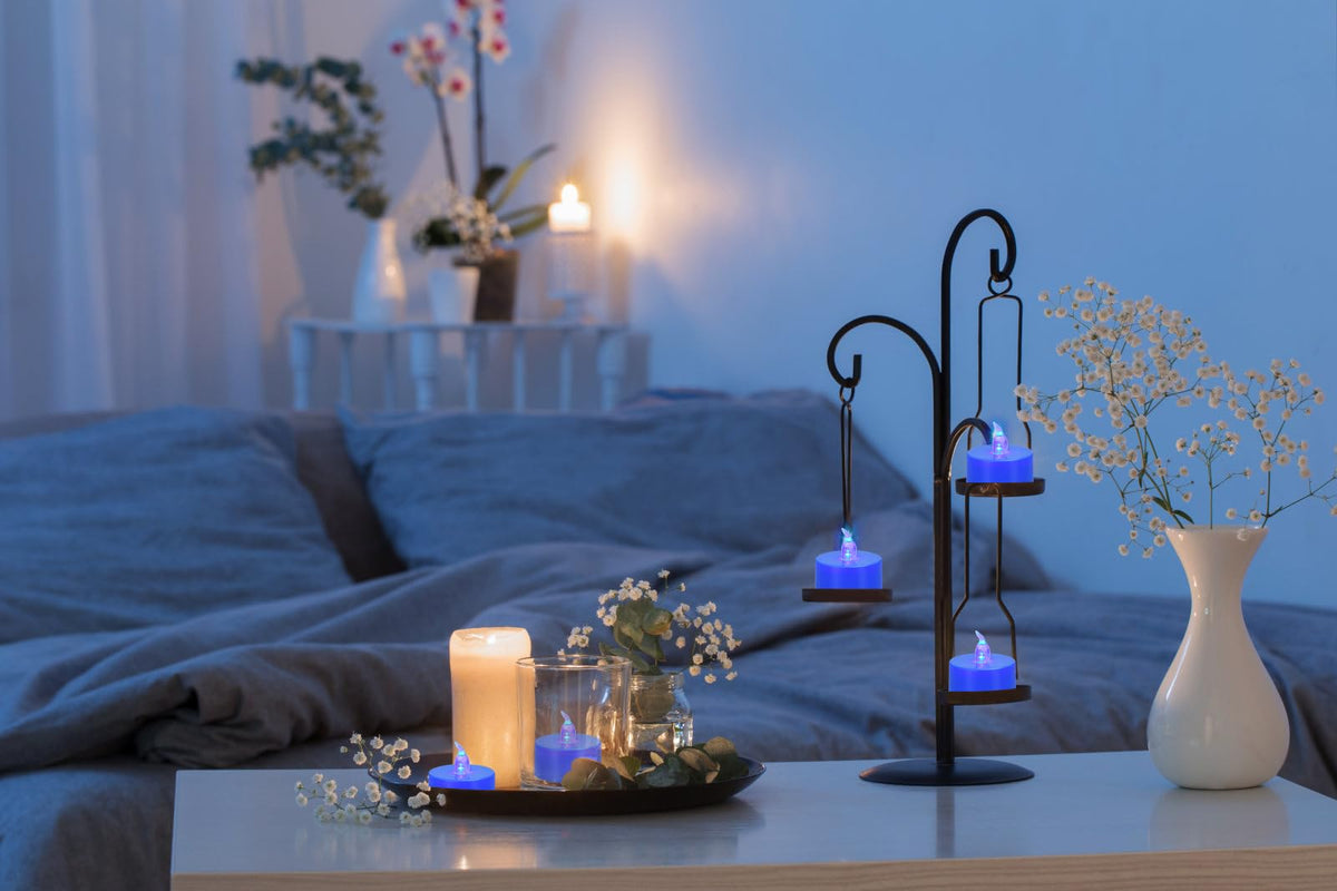 24 Pack LED Tea Lights, Warm White Light, for Decoration