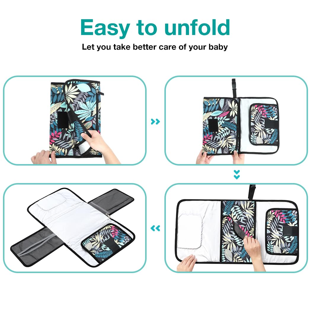Lekebaby Portable Nappy Changing Mat Travel Baby Change Mat