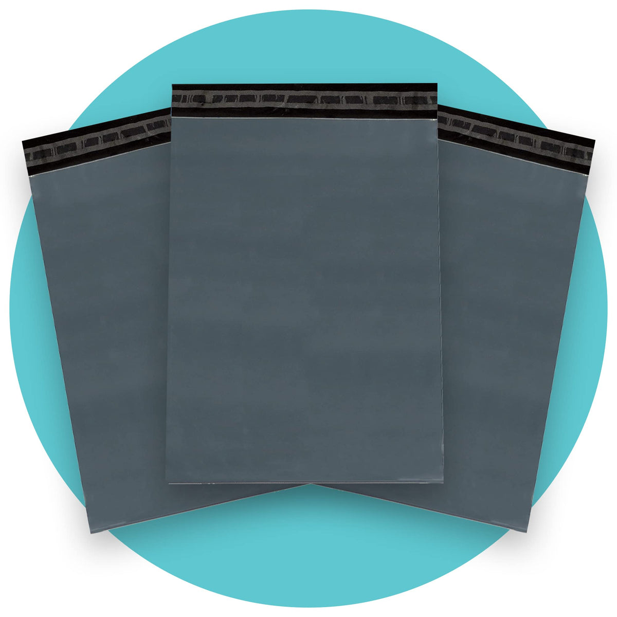 Triplast 6 x 9-Inch Plastic Mailing Postal Bag - Grey (Pack of 100)