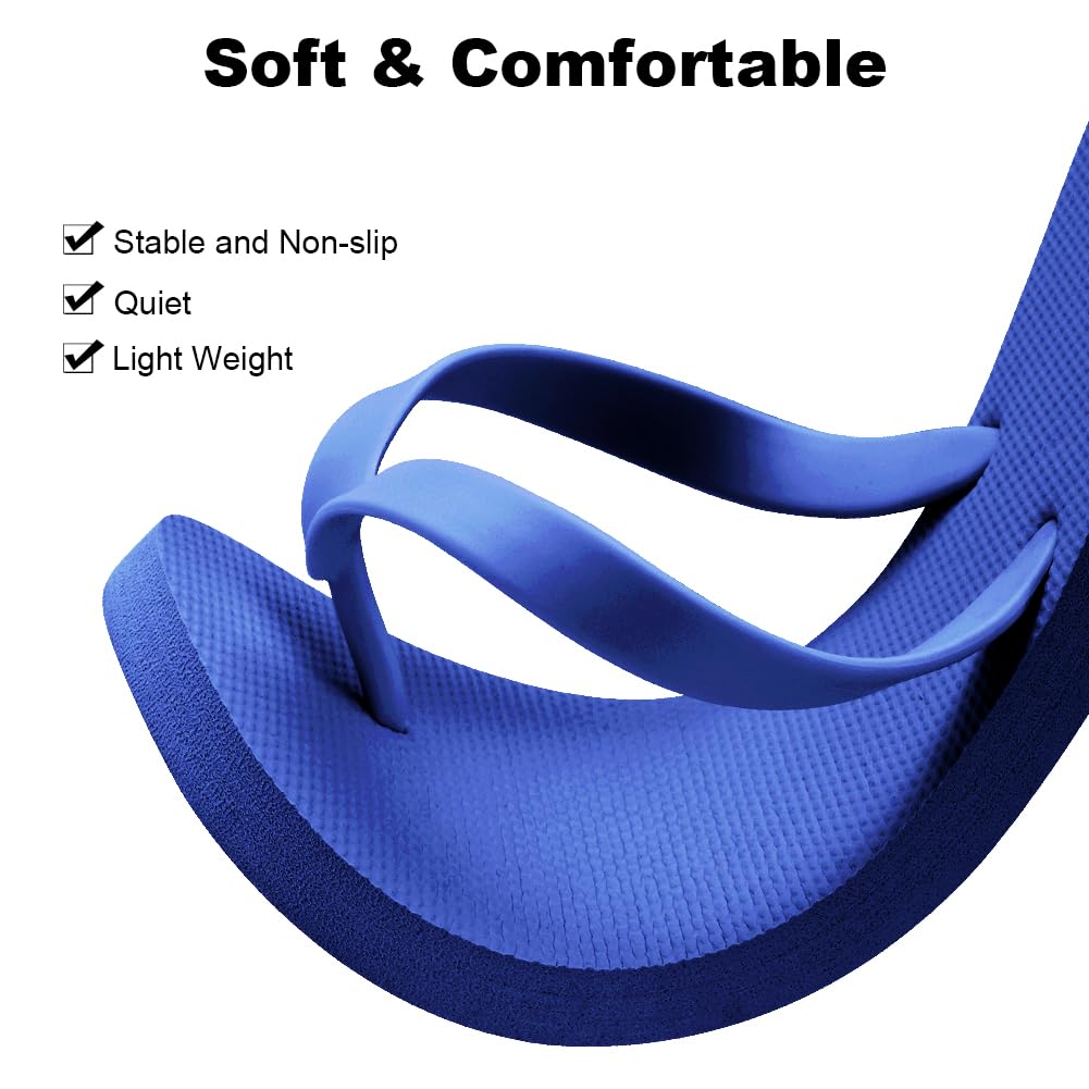 Aomig Unisex Flip Flops Ladies Girls Mens Flatform Beach Flip-Flop Slim Rubber Flip Flops Women's Yoga Mat Comfortable Beach Platform Sandals Slip-Resistant Flat Flip Flops