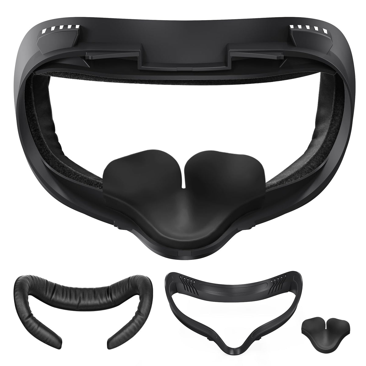 SUPERUS Facial Interface & Face Cover Pad for Oculus Quest 2, Sweat-Proof PU Foam Cushion - VR Accessories for Meta Quest 2