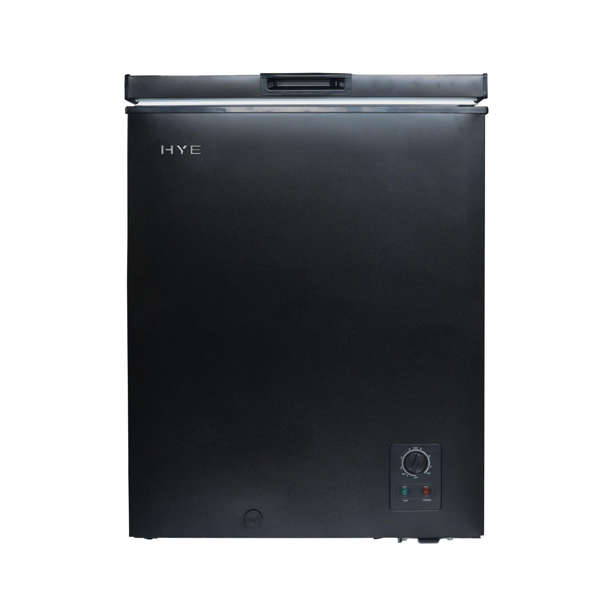 HYE Chest Freezer - 205L Capacity, Freestanding Design, Black