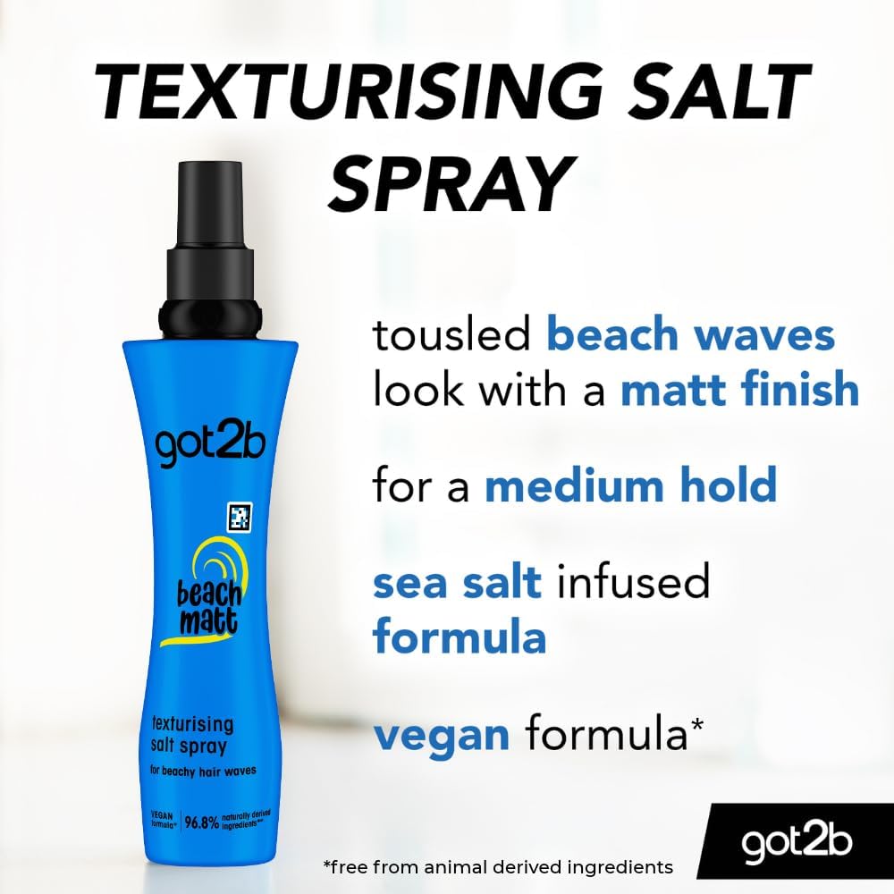 got2b Beach Matt Texture Sea Salt Hair Spray, 200ml