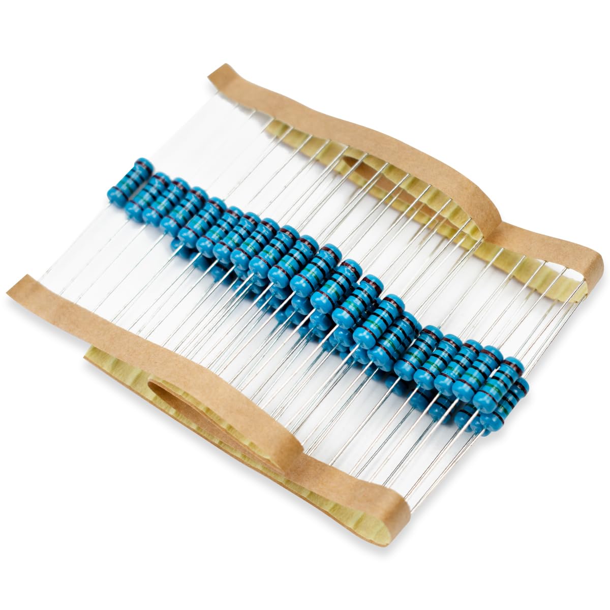 50 Pcs 1W 1% Tolerance 0.1 Ohm Metal Film Resistor Resistance for DIY Project and Experiments
