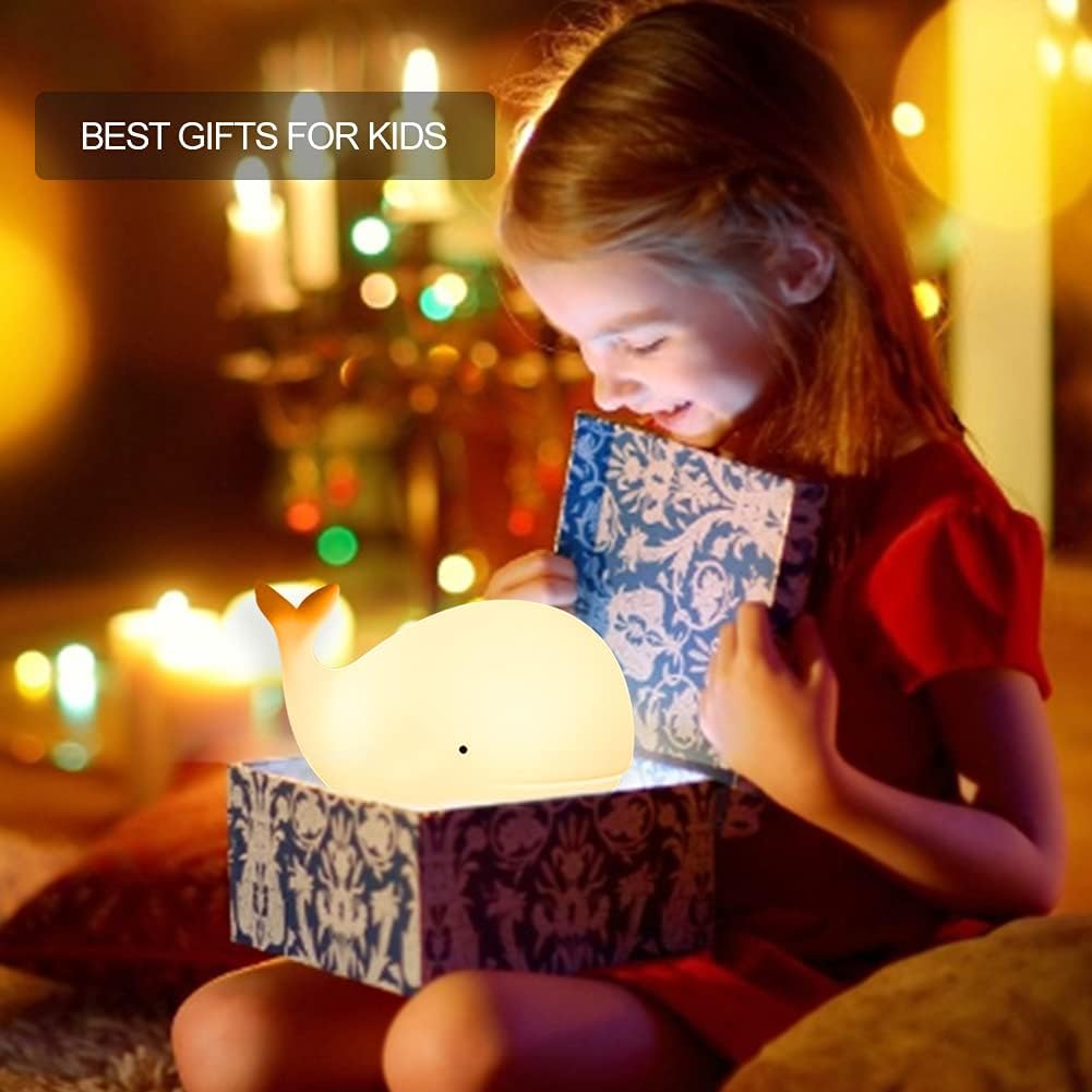 ZKLiLi Cat Night Light for Kids,Cute Night Lamp for Nursery,Squishy Silicone Touch Lights Portable, Gift for Birthday and Christmas for Kids Baby Children (Battery Cat)