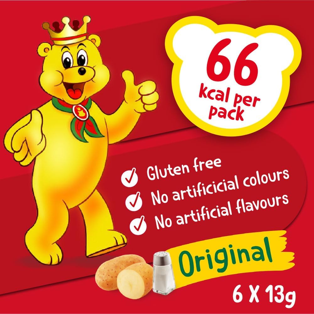 Pom Bear • Original Potato Snacks • Multipack • 6 Bags