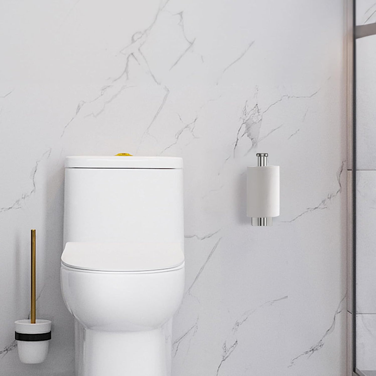 Ibergrif Silver Chrome Wall Mounted Toilet Roll Holder