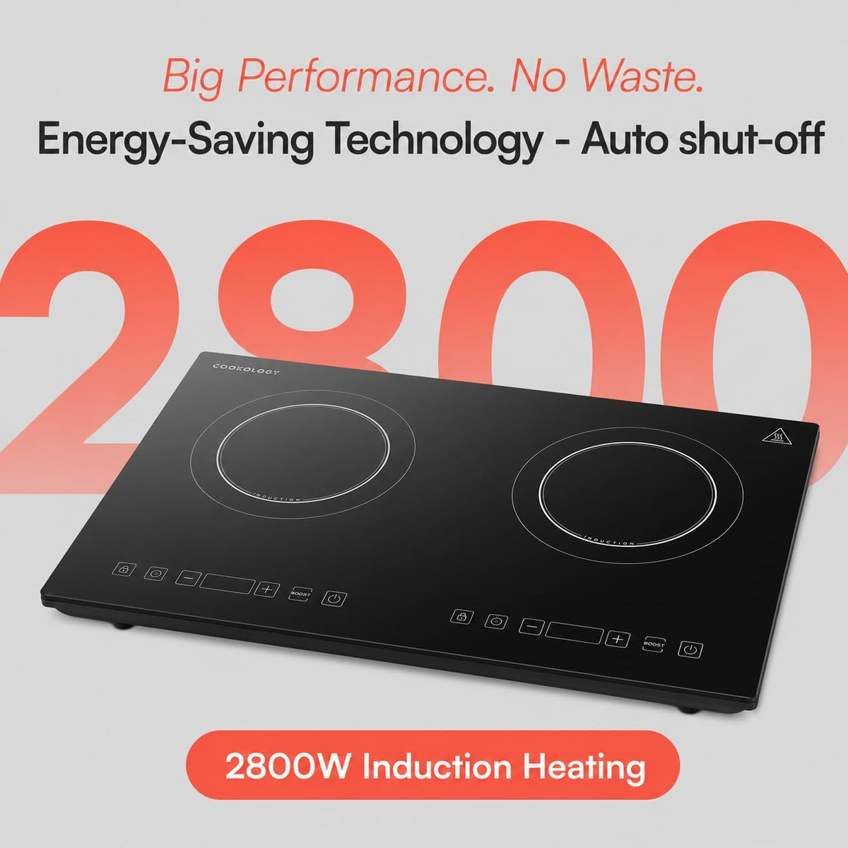 Cookology 2100W Portable Induction Hob - Single Zone