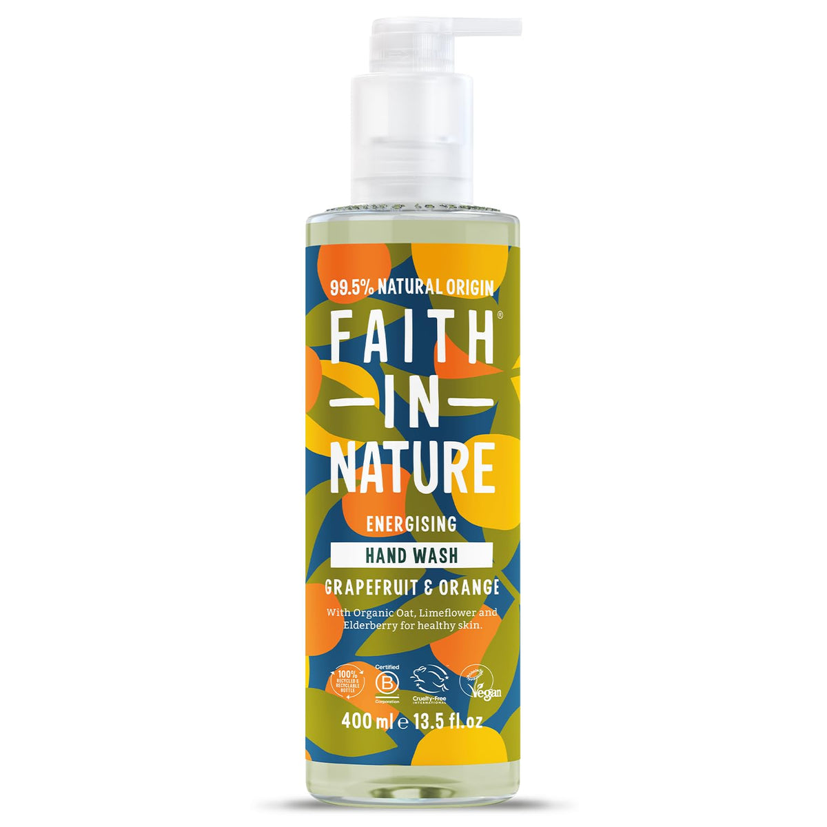 Faith In Nature Natural Aloe Vera and Tea Tree Hand Wash, Nourishing, Vegan and Cruelty Free, No SLS or Parabens, 400 ml