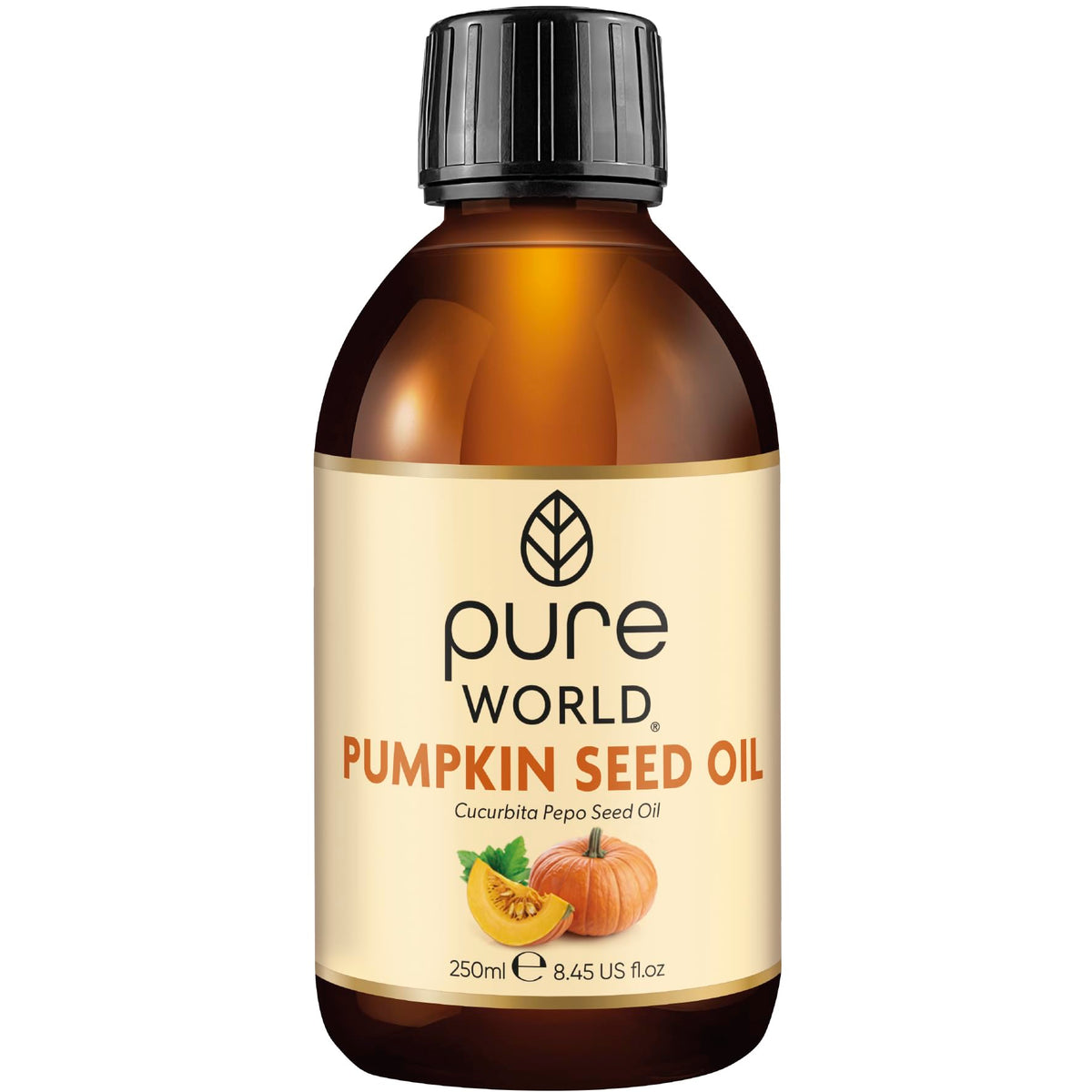 Pure World Natural Castor Oil 250ML Cold & Freshly Pressed 100% Pure and Undiluted Hexane Free Nourish Your Skin and Hair Eyebrows, Nails, Beard, Hair, Eyelash Growth Food Grade