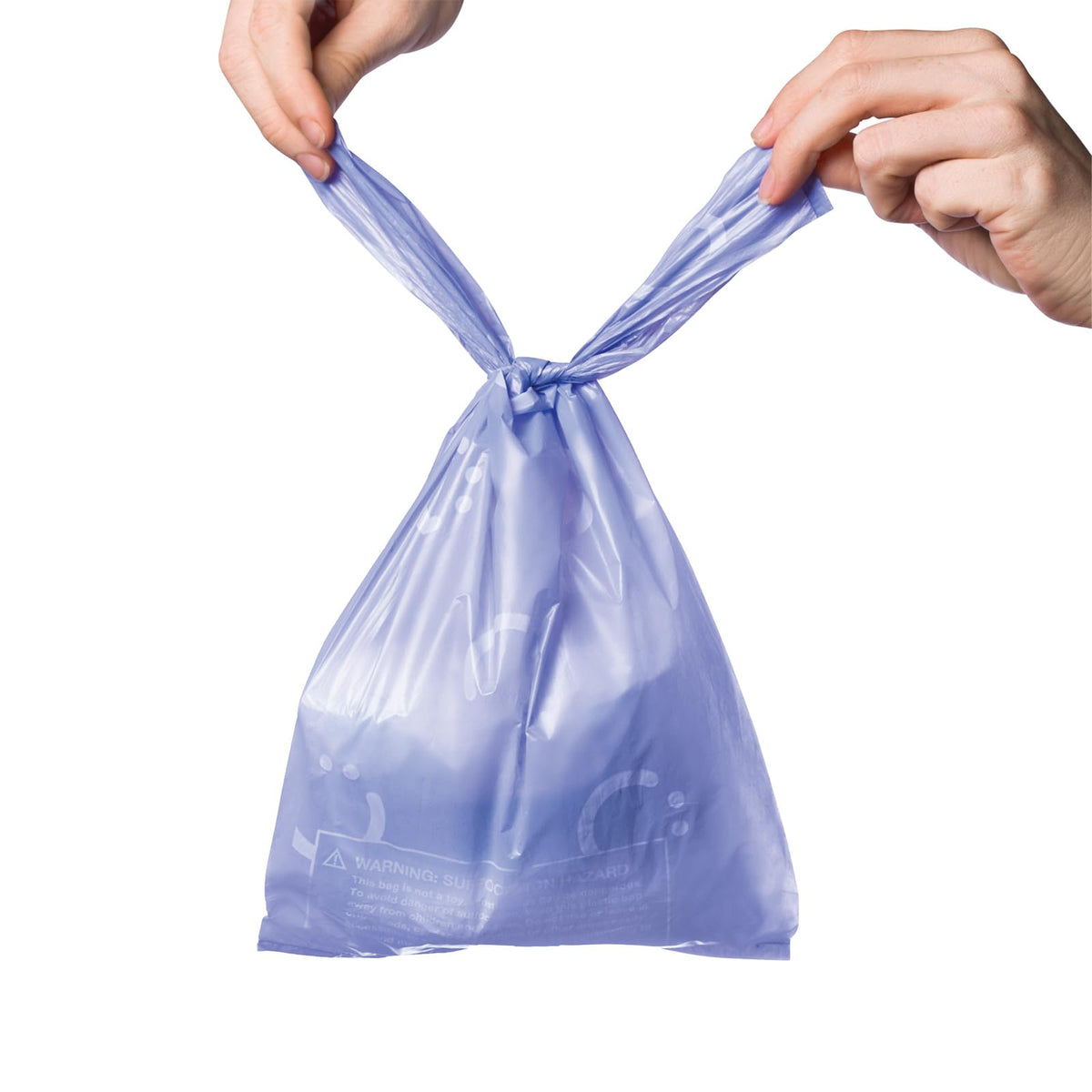 Ubbi Disposable Nappy Sacks, Lavender Scented, Easy-To-Tie Tabs, Durable, Thick Baby Nappy Disposal or Pet Waste Bags, 200 Count