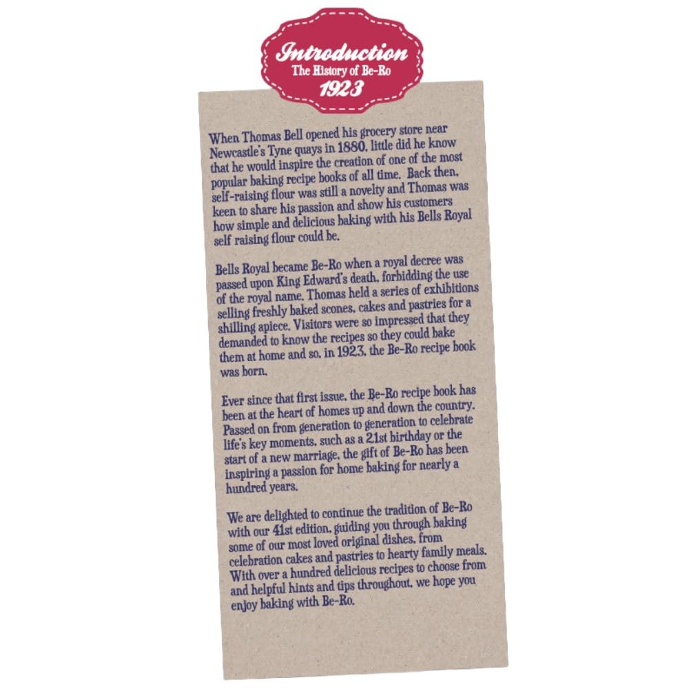 Be-Ro Home Baked Recipe Book, 41st Edition (1-Pack): 41