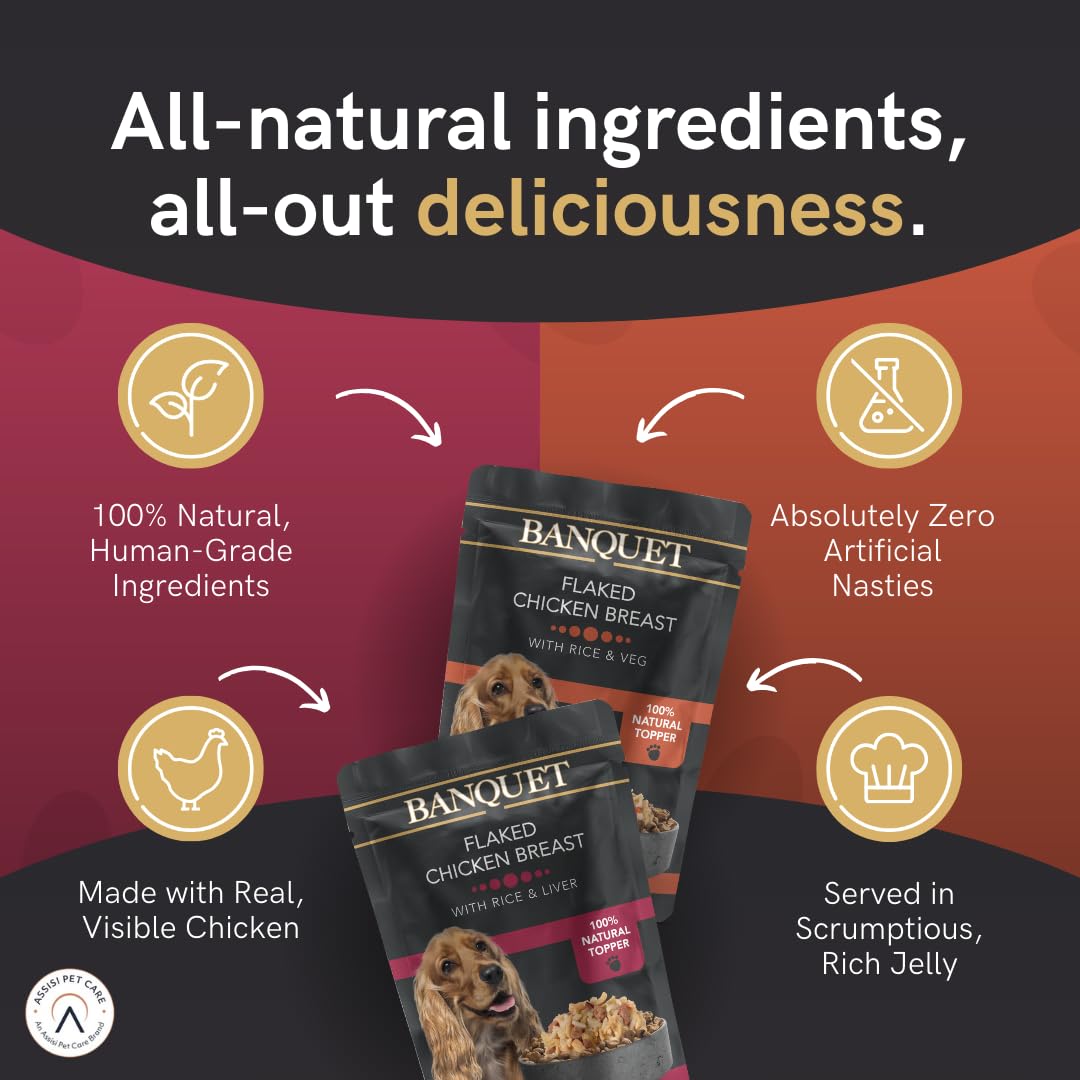 HiLife Banquet Adult Wet Dog Food, Mixed Multipacks Classic Collection & Supreme Selection, Made with 100% Natural Ingredients (36 Pouches x 100g)