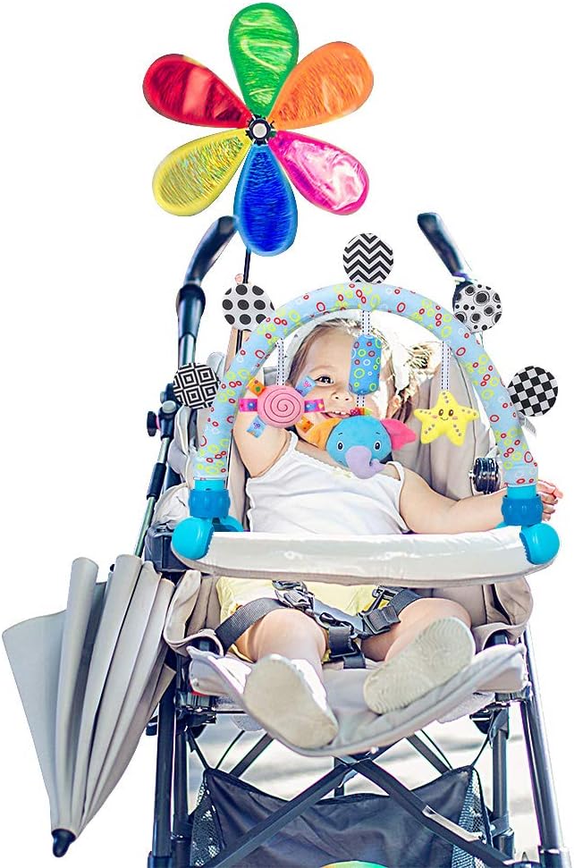 caterbee Baby bassinet toys, Infant & Toddlers cot and Pushchair toy, Travel Arch Stroller toy & Pram Activity toys for indoor and outdoor