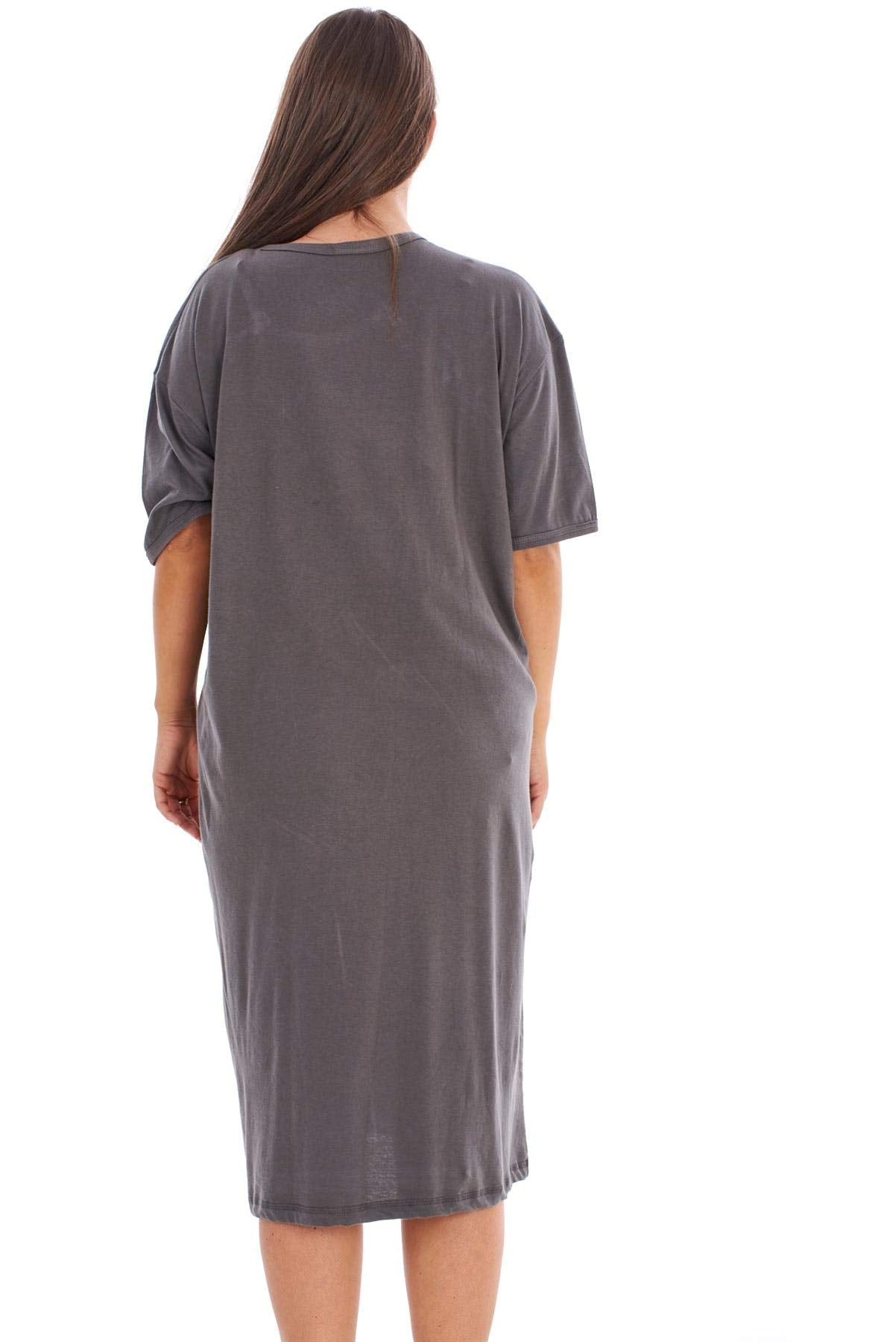Malay Ladies Maternity Nursing Nightdress 100% Cotton Motif Print Breast Buttons Labor