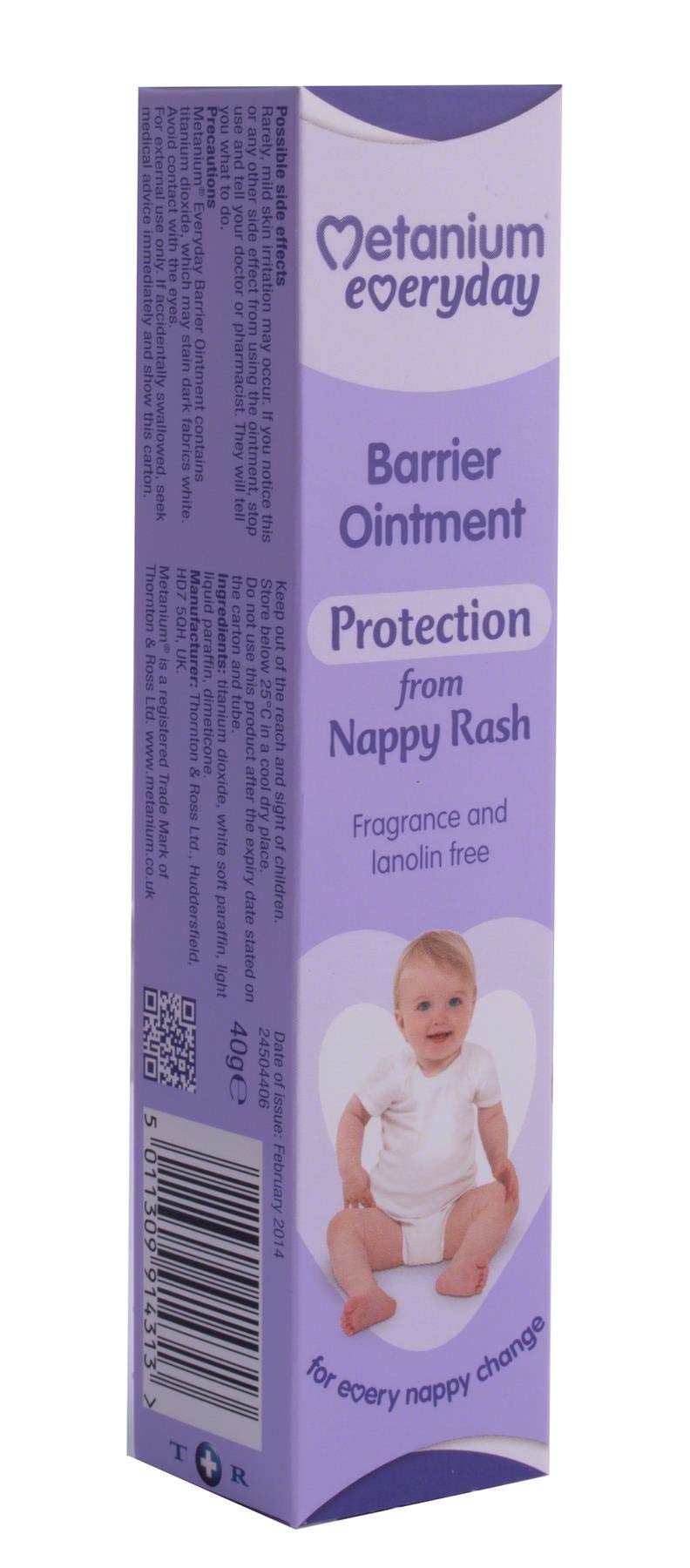 Metanium Everyday Barrier Ointment, Nappy Rash Protection, 40g Tube