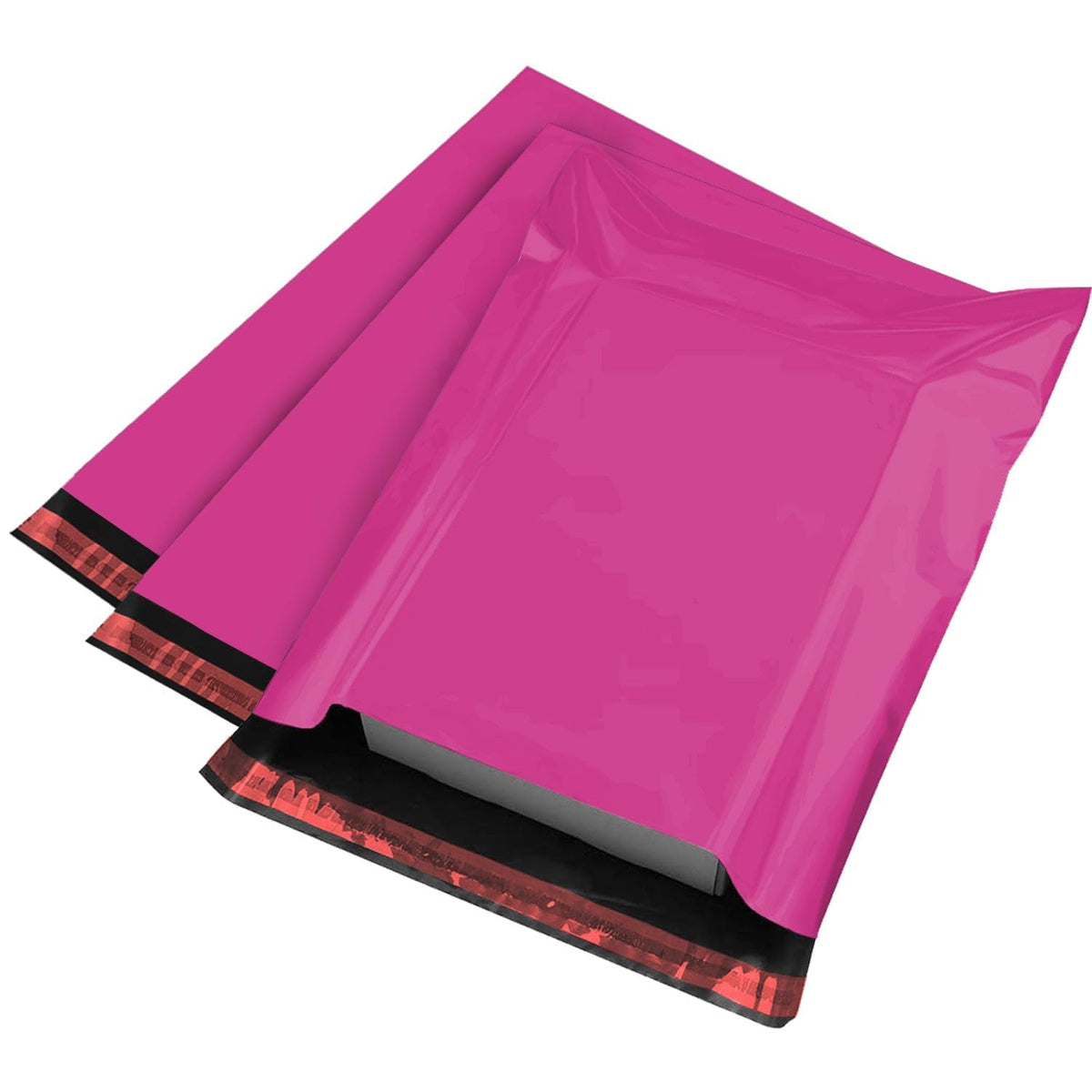 Hot Pink Mailing Bags, iSOUL 50 Pcs Shipping Poly Postal Self Seal Bags in Size 10 x 14 Inch Size Small Mailing Bags Postage Packaging Bags 254mm to 356mm