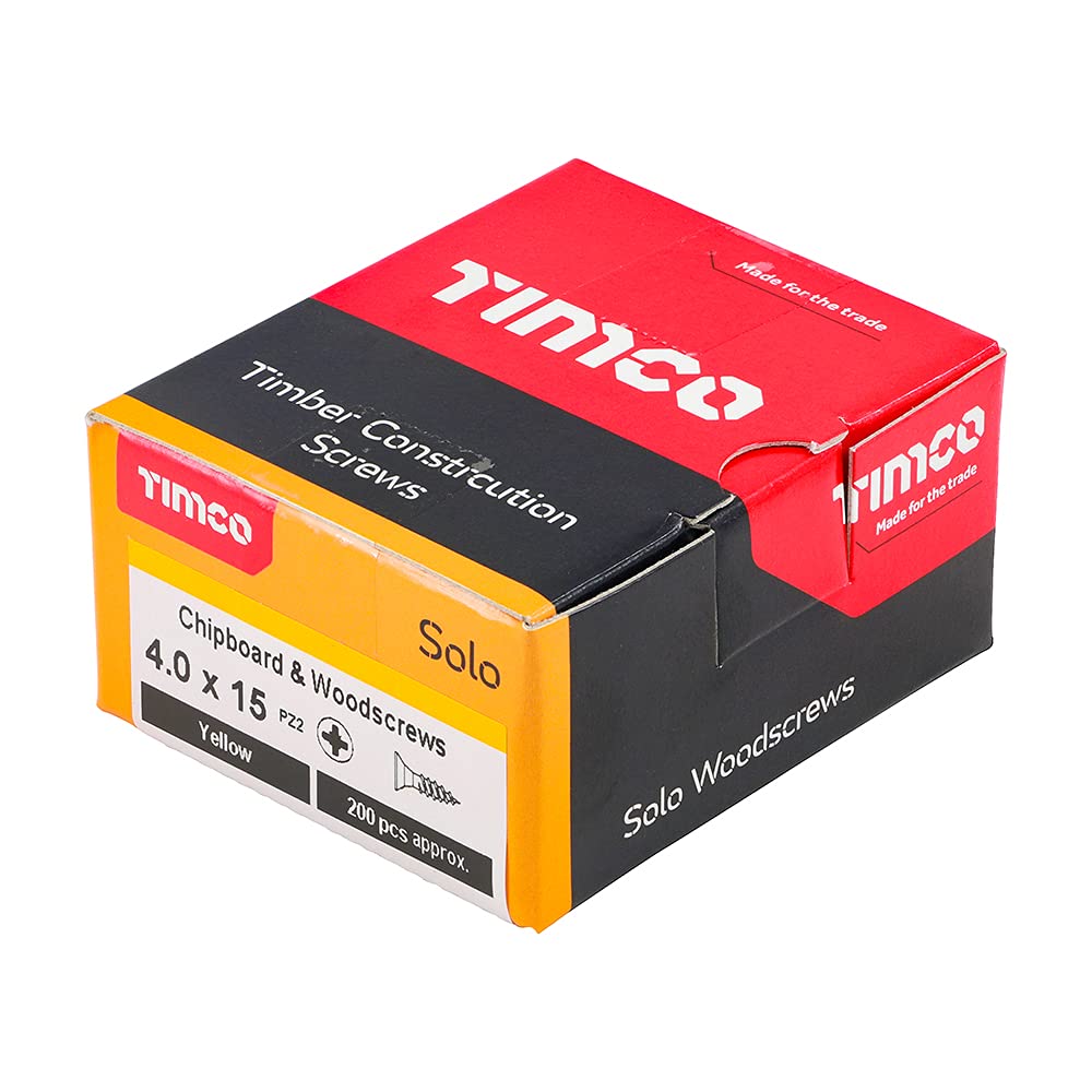 TIMCO Solo Chipboard & Woodscrews - Gold - 6.0 x 90mm - 60090SOLOC