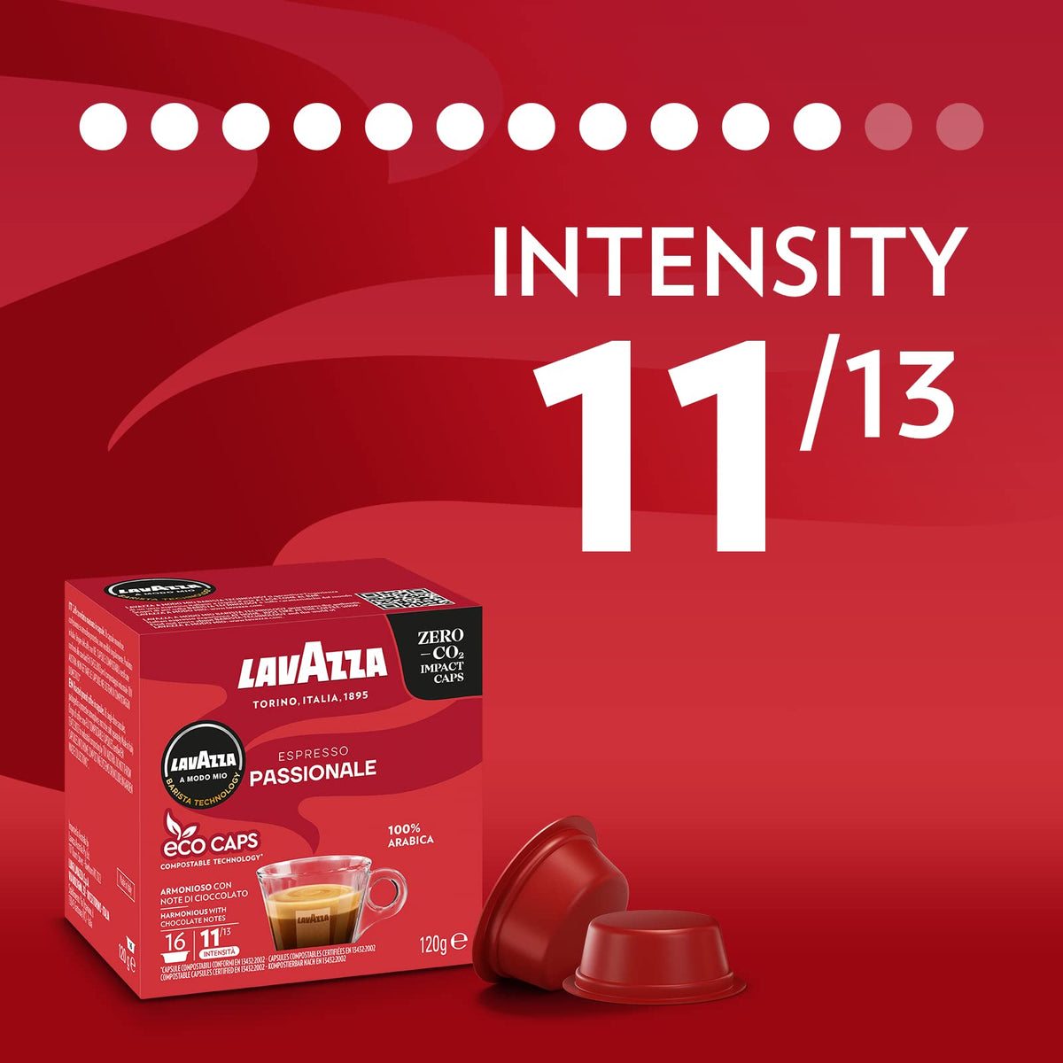 Lavazza, A Modo Mio Espresso Passionale, 36 Coffee Pods